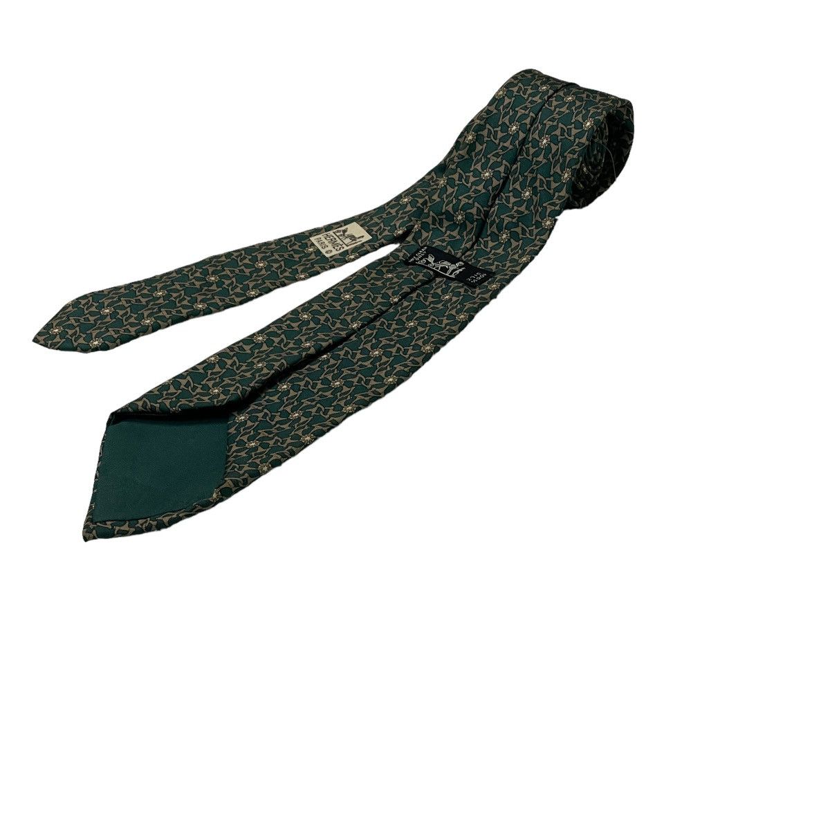 Hermes 🔥LAST PRICE🔥 Hermes Paris Chain Linked Silk Ties 7329 EA Size ONE SIZE - 2 Thumbnail