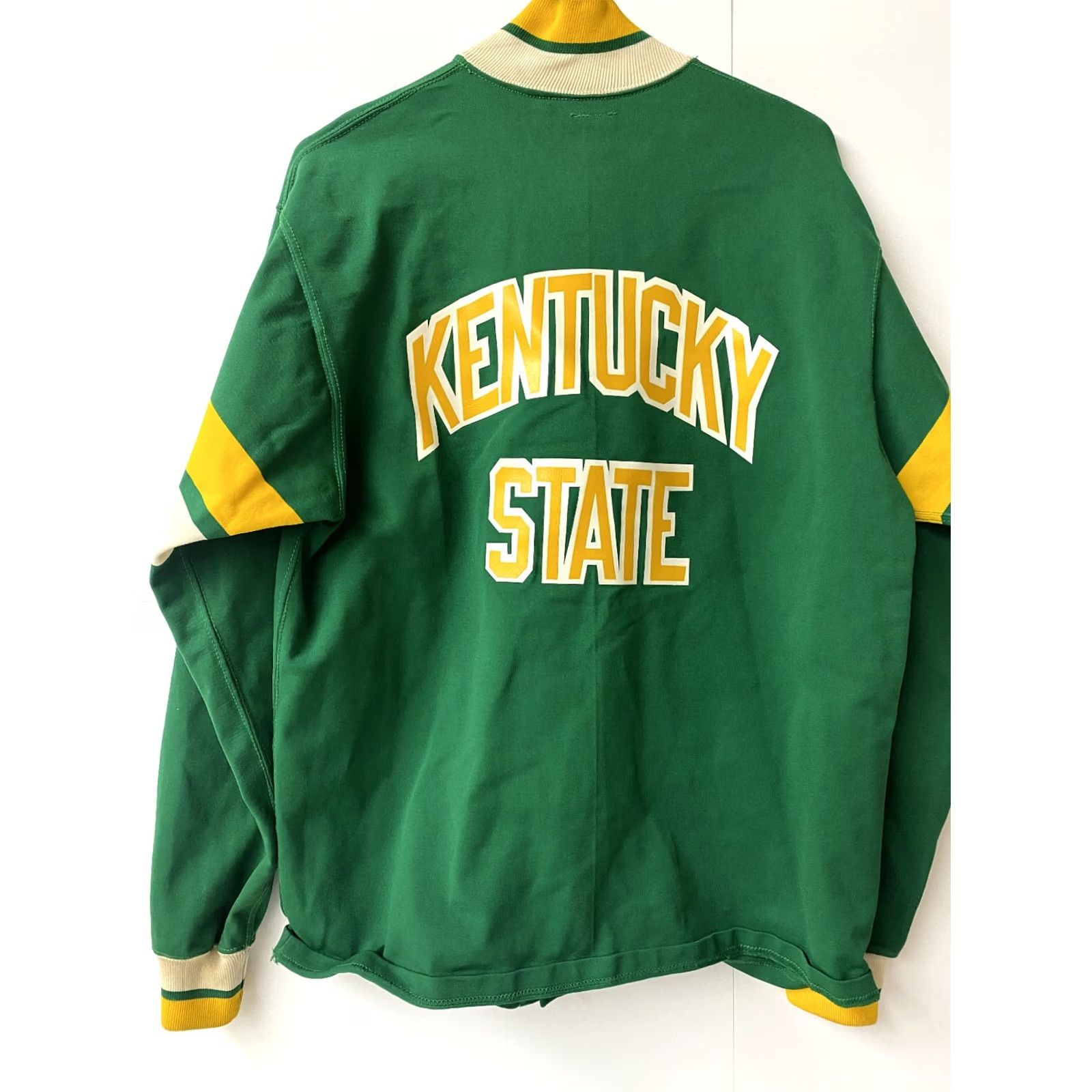 Vintage VINTAGE Powers Kentucky State Thorobreds Varsity Jacket Men 44 Green Cotton Blend Button Closure Varsity Jacket Mens 90s Size US S / EU 44-46 / 1 - 6 Thumbnail
