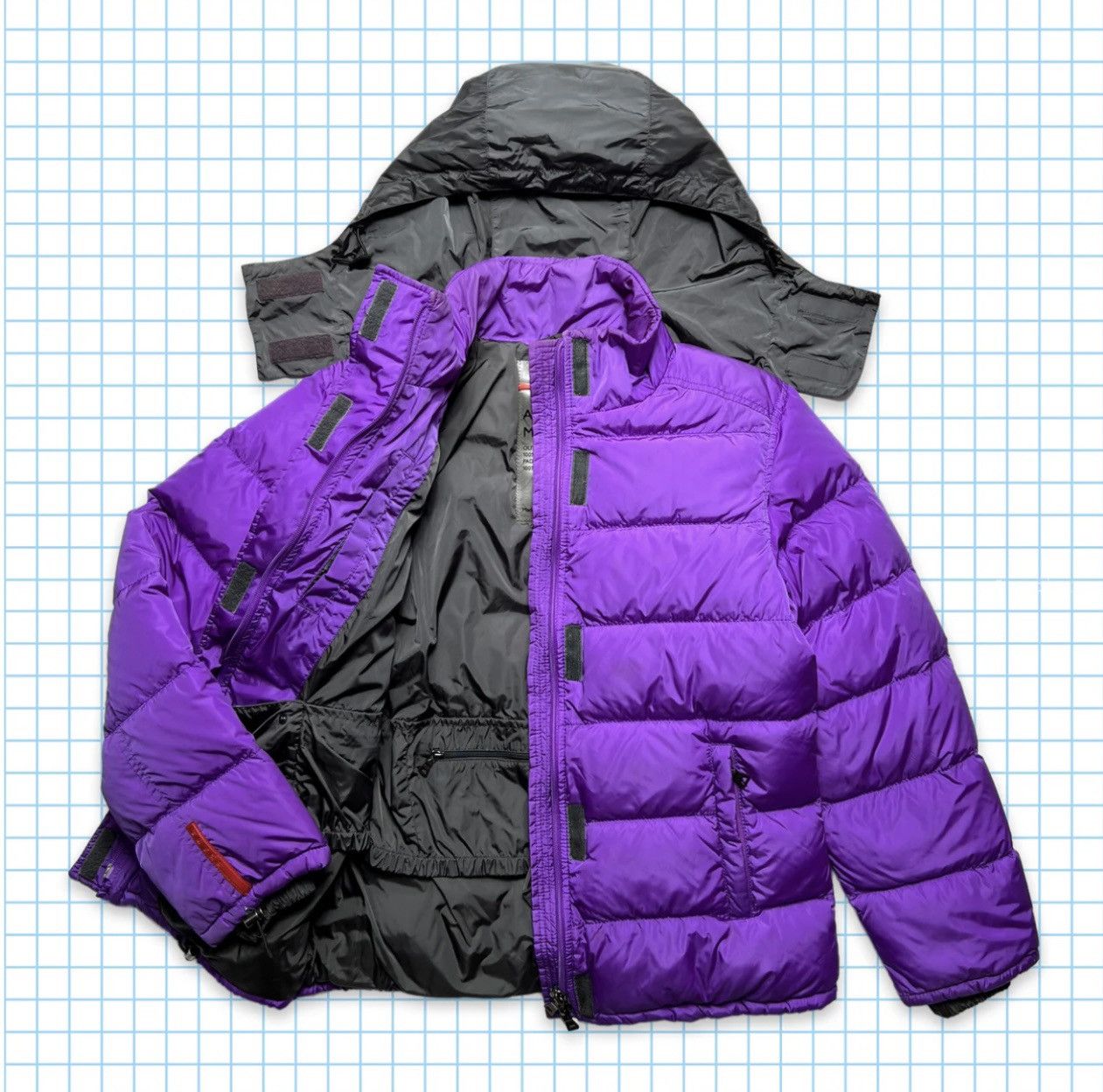 Prada Prada Sport Bright Purple Nylon Shimmer Down Jacket AW00' Size US S / EU 44-46 / 1 - 3 Thumbnail