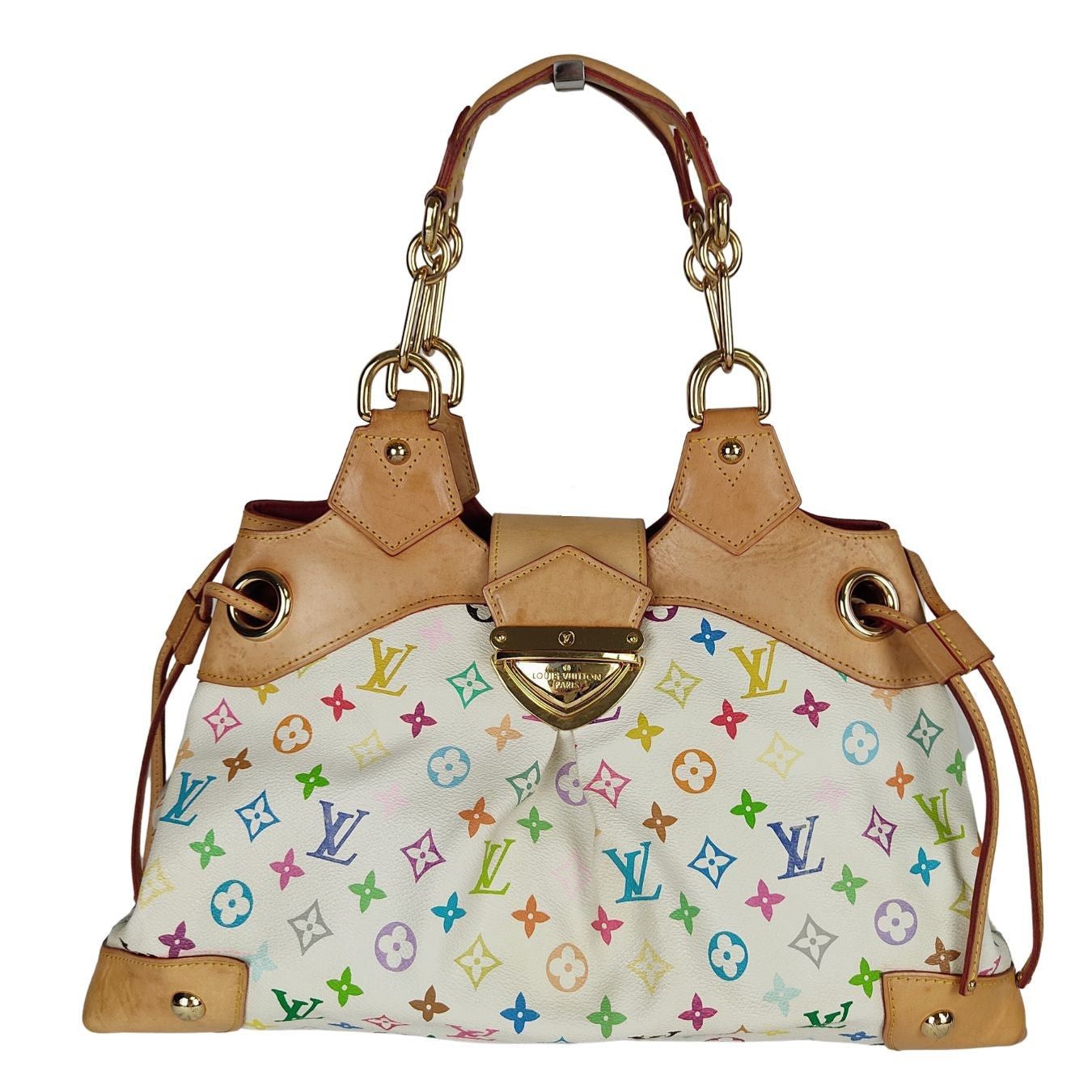 image of Louis Vuitton Louis Vuitton Louis Vuitton Multicolored Ursula Shoulder Bag in Black, Women's