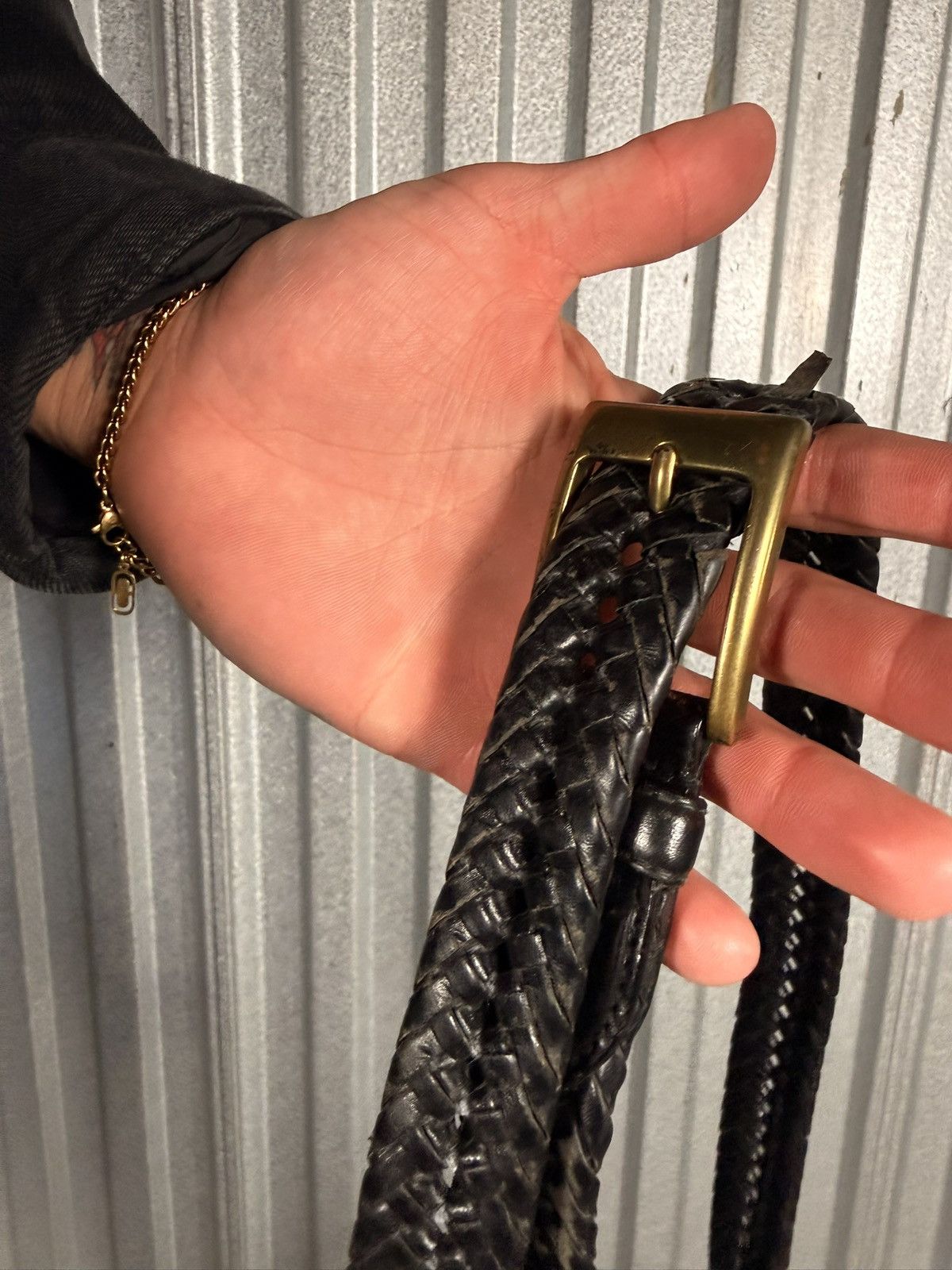 Other Vintage Dockers Leather Strapped Western Belt Size 46 - 1 Thumbnail
