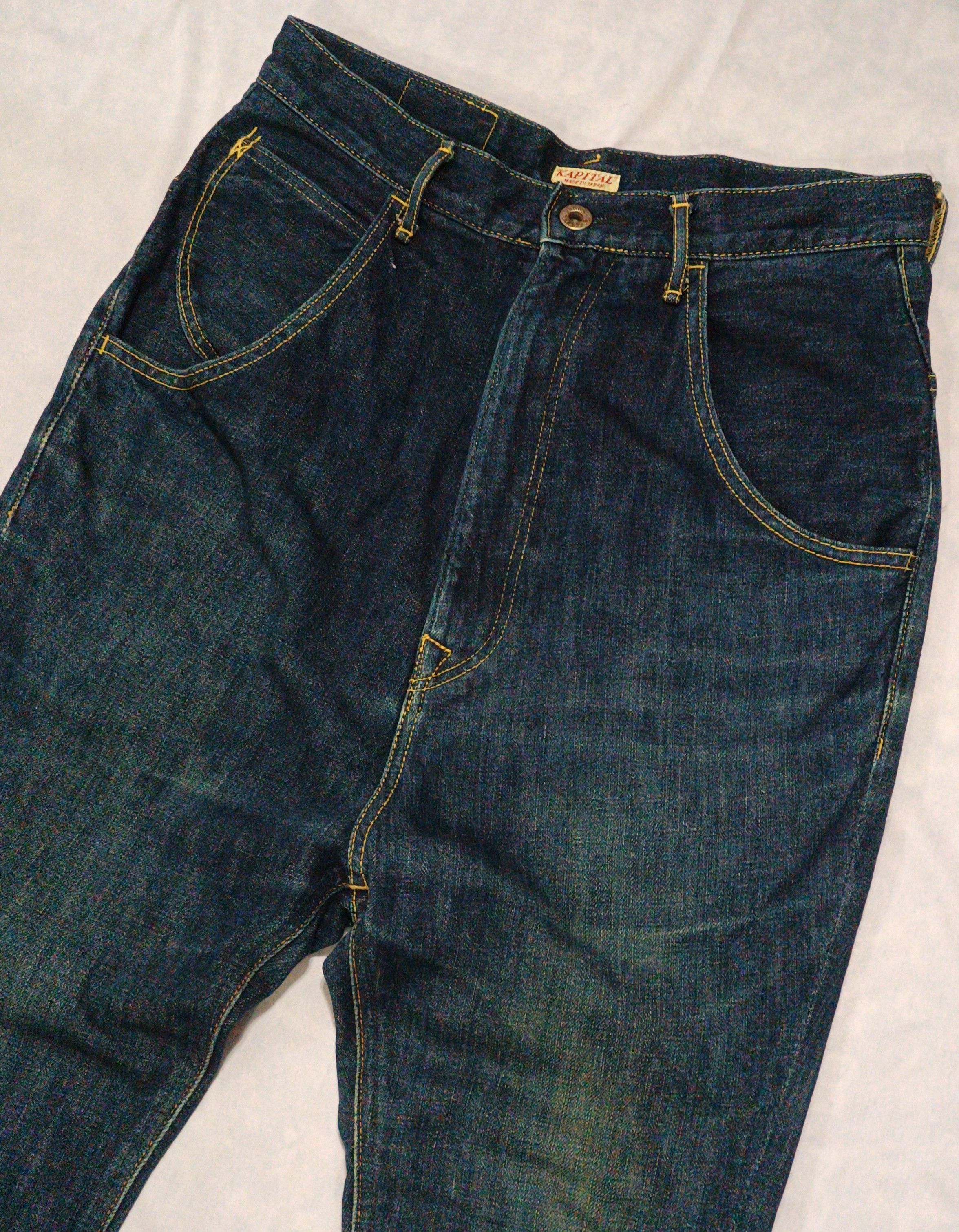 Kapital Kapital Solid Saruel buckle back high-waist denim pants XS Size US 29 - 4 Thumbnail