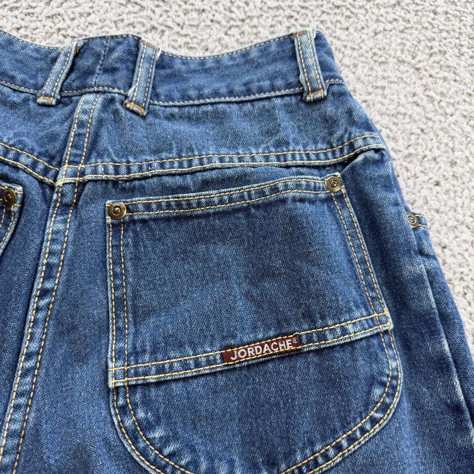 Jordache Vintage 90s Jordache High Waisted Mom Jeans Hong Kong 27 Size 27" / US 4 / IT 40 - 7 Thumbnail