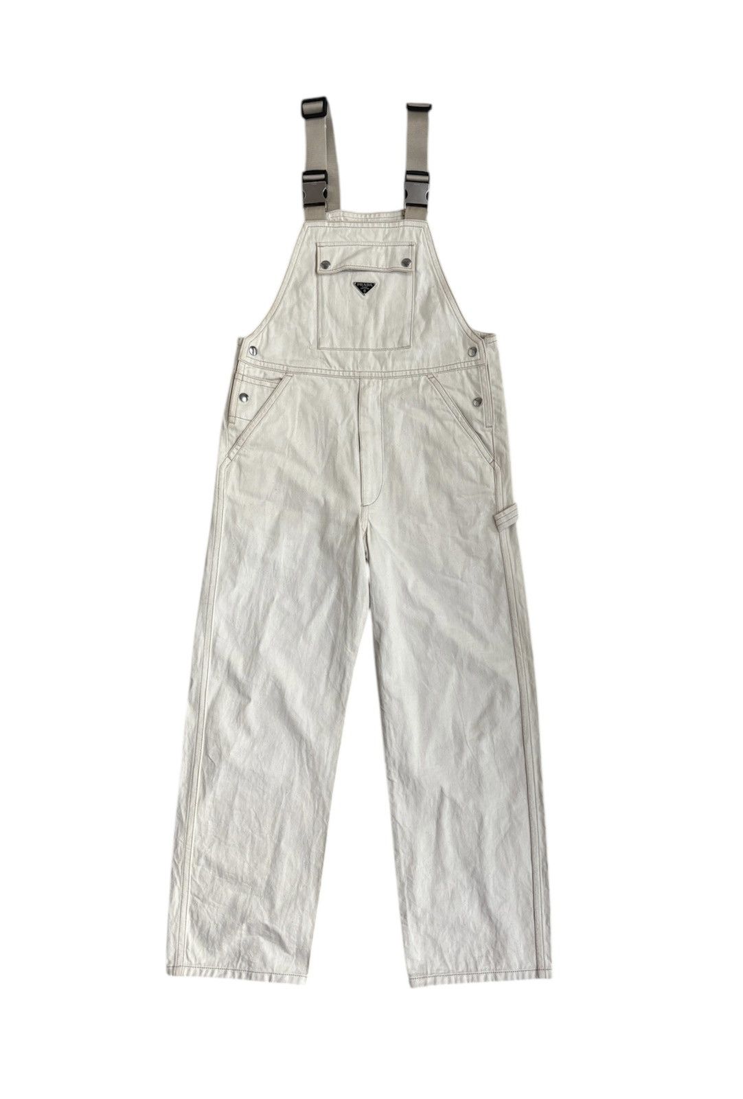 Prada Denim Overall Jumpsuit