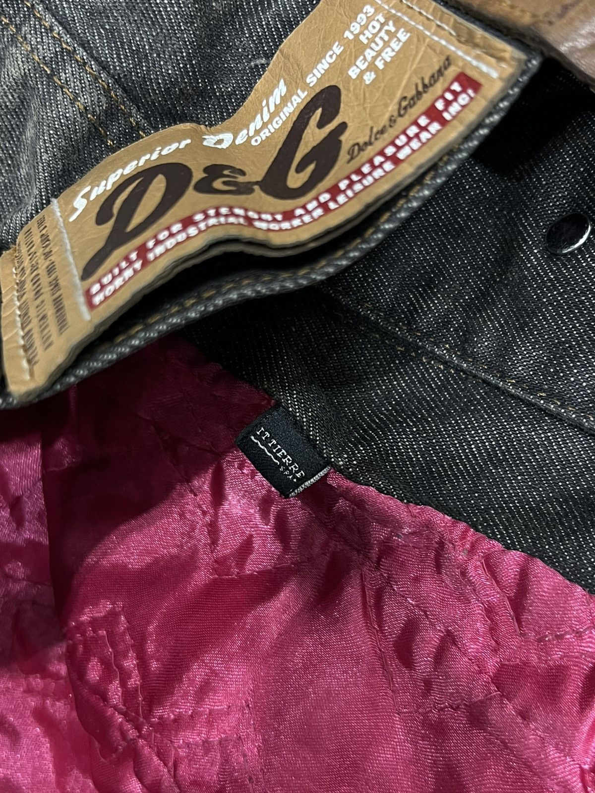 Dolce & Gabbana Dolce & Gabbana AW2003 Archive Tags Grey Raw Denim Jacket Size S / US 4 / IT 40 - 11 Thumbnail