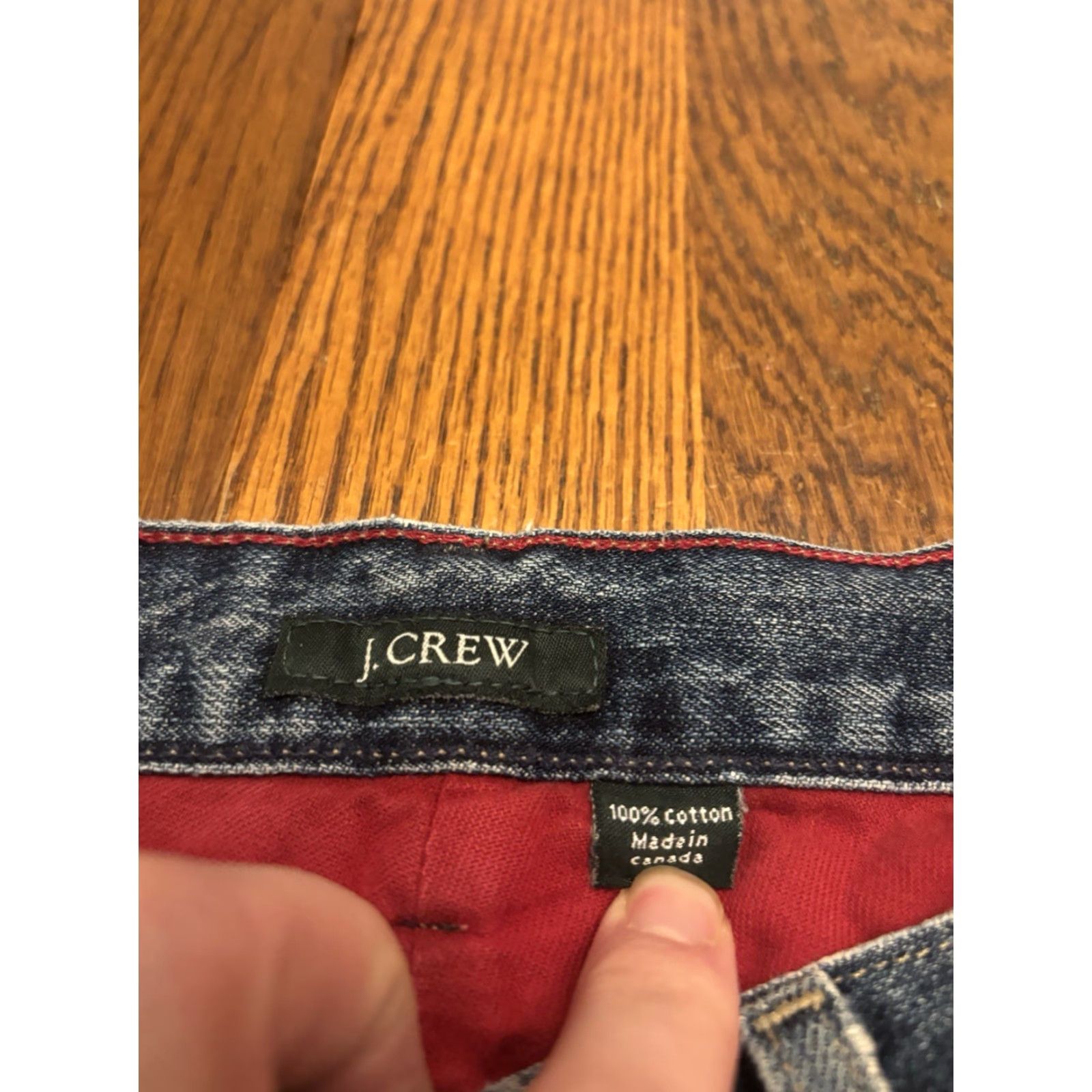 J.Crew VINTAGE J.CREW Jeans Fleece Lined Mens 32x30 Denim Straight Outdoor Insulated Pockets Size US 32 / EU 48 - 2 Thumbnail