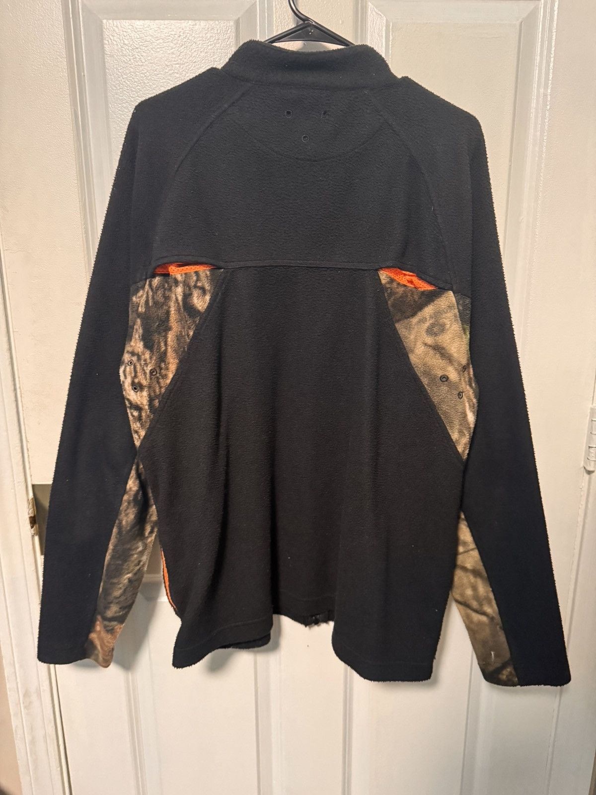 Black/Camo Fleece Sweater