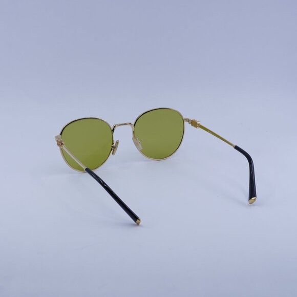 Miu Miu Miu Miu MU55ZS 5AK07O Sunglasses Gold Round Frame Size ONE SIZE - 9 Thumbnail