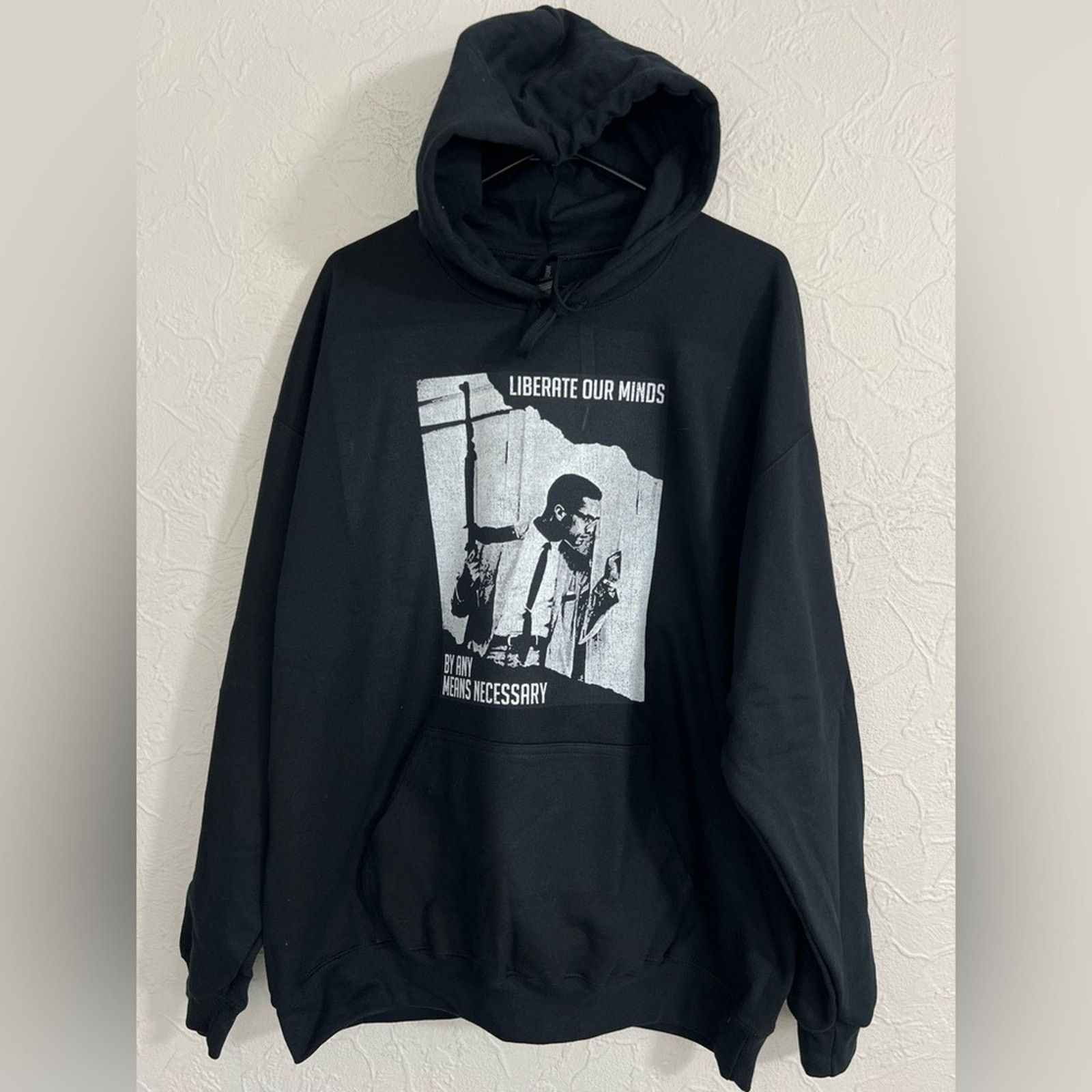 Rap Tees MALCOLM X ANY MEANS NECESSARY HOODIE NEW Size US XL / EU 56 / 4 - 1 Thumbnail