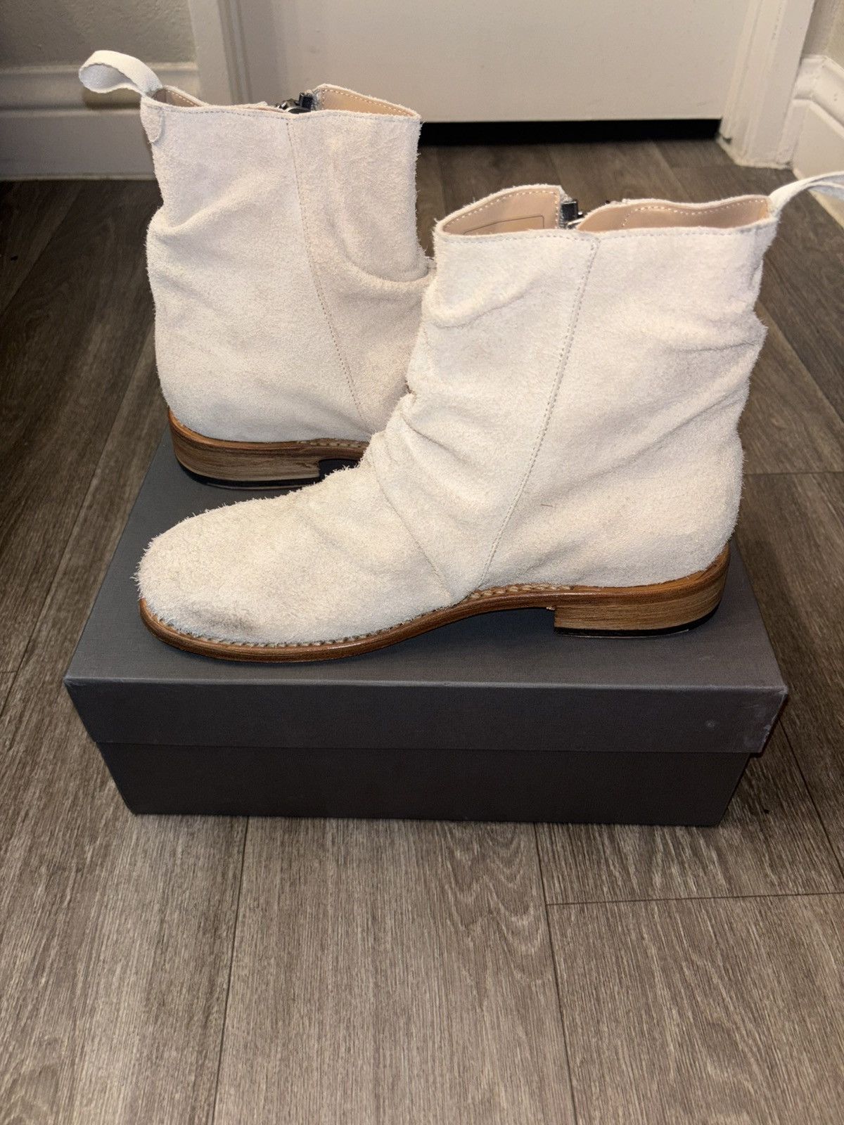 John Varvatos New - John Varvatos - Brushed Suede - Size 9 - Made in Italy Size US 9 / EU 42 - 15 Thumbnail