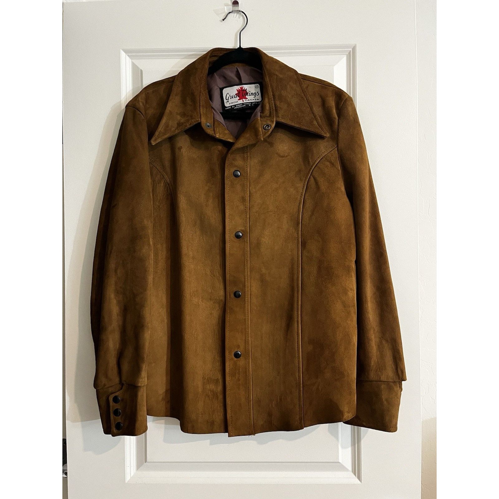 Other Vintage Great Things Canada Suede Leather Jacket 42 Western Size US L / EU 52-54 / 3 - 2 Thumbnail