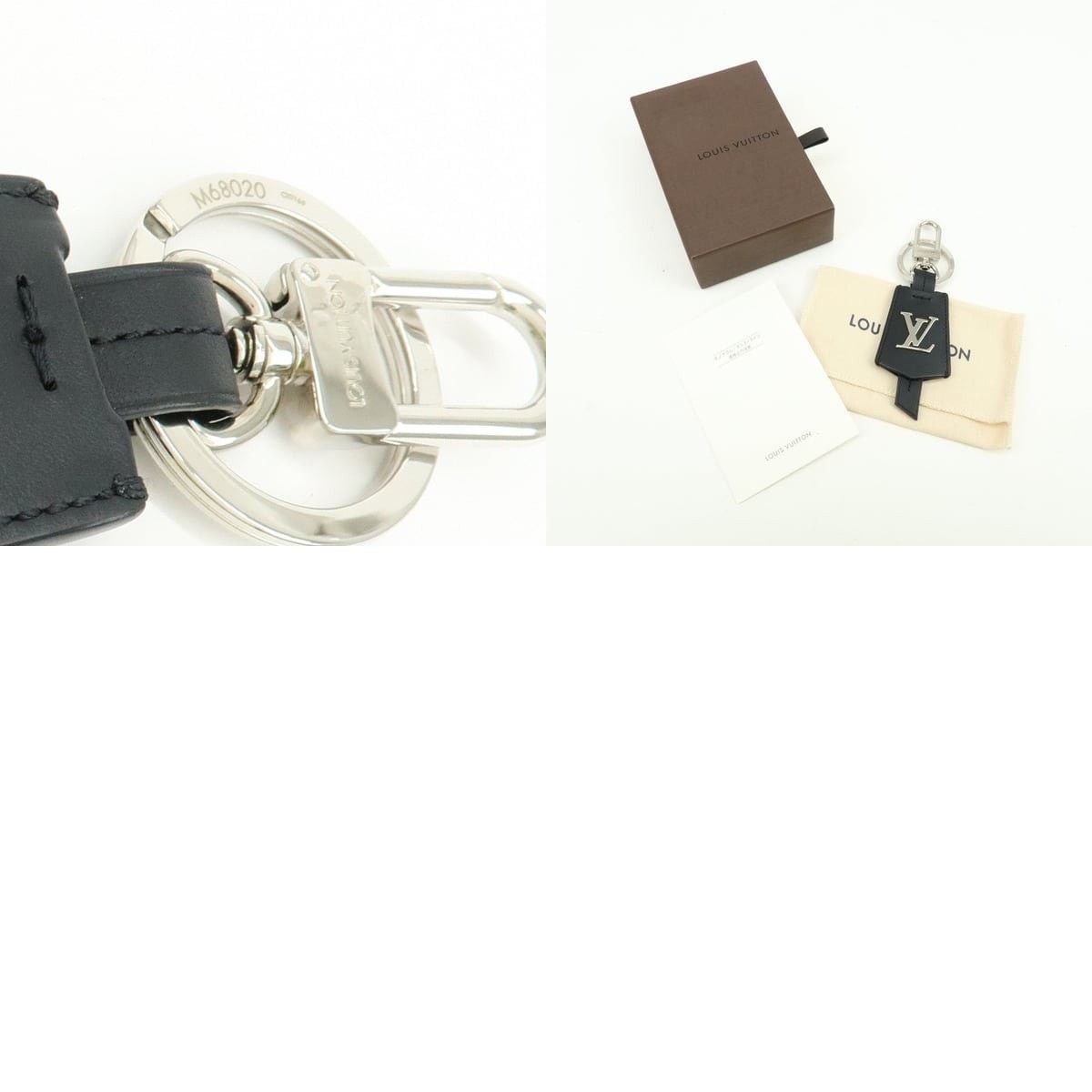 Louis Vuitton Louis Vuitton Initiales Calfskin Keychain Black Size ONE SIZE - 5 Thumbnail