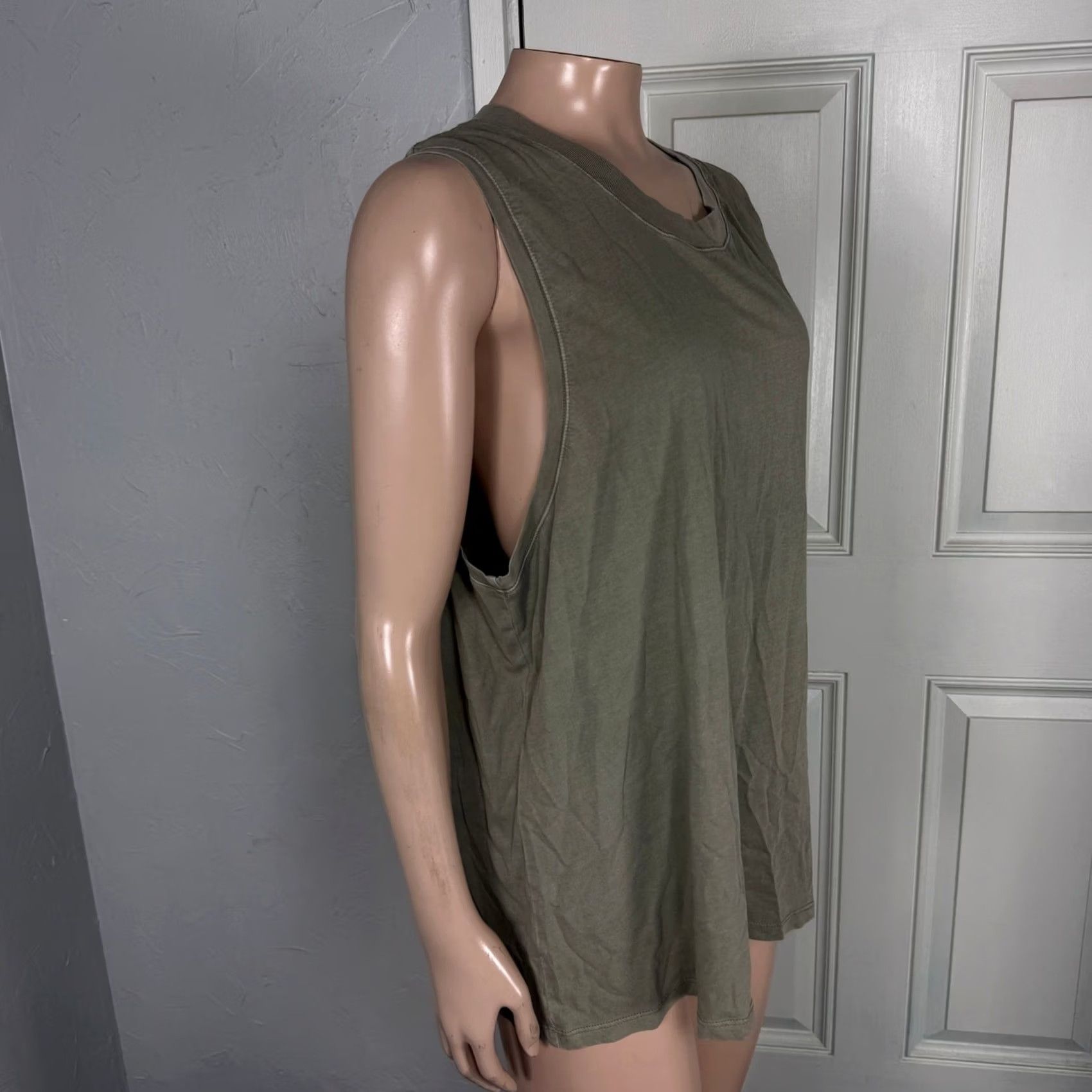 Prana PrAna Women's Shirt XL Everyday Vintage Washed Tank Juniper Green EE15 XS? Size XL / US 12-14 / IT 48-50 - 4 Thumbnail