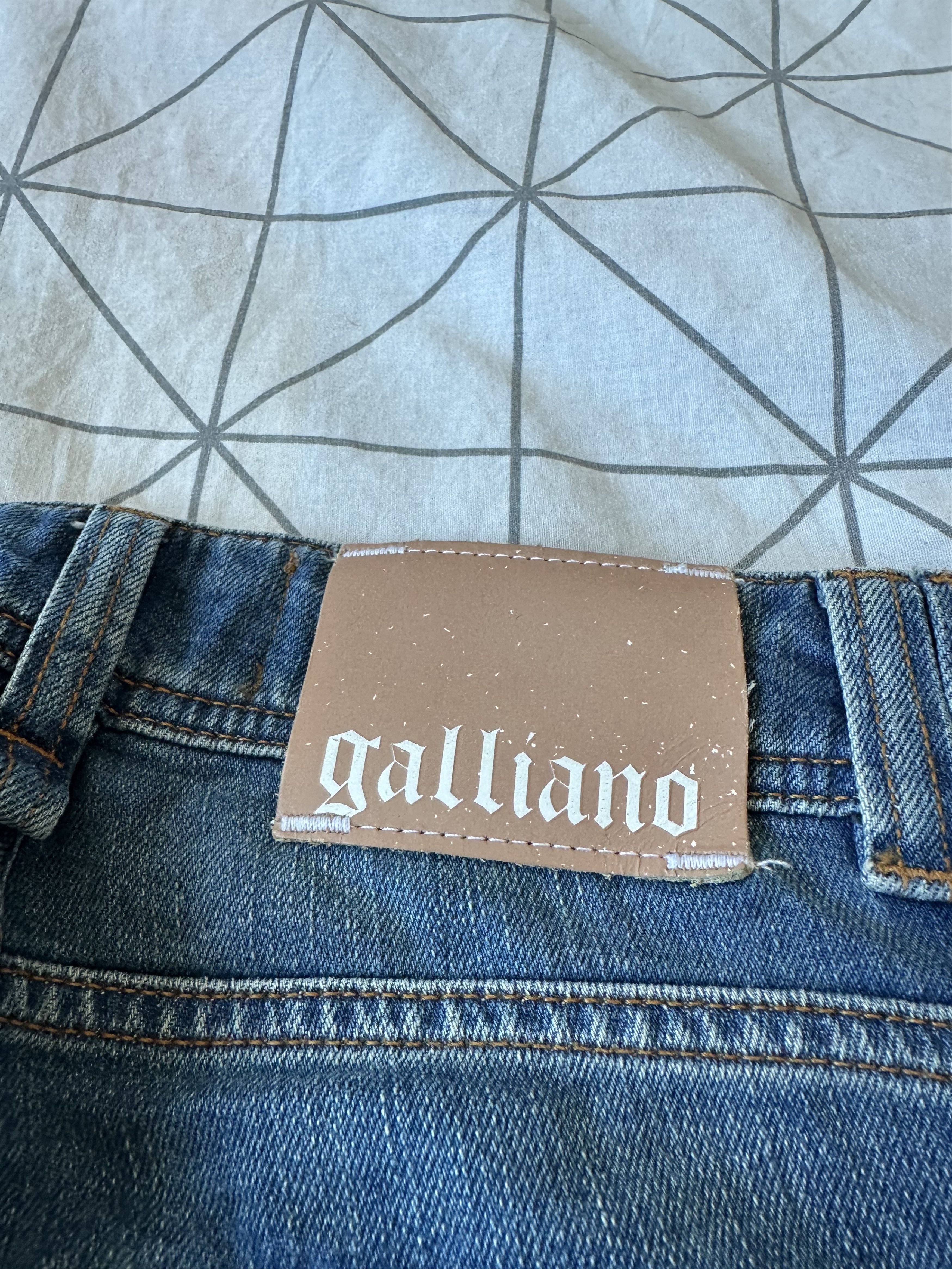 John Galliano Galliano Newspaper Gothic Denim New Size US 26 / EU 42 - 9 Thumbnail