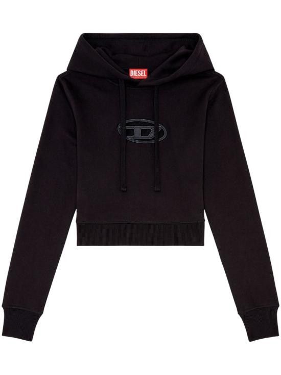 Diesel DIESEL Women Hoodies A157140GRAC 9XX BLACK Size L / US 10 / IT 46 - 1 Thumbnail