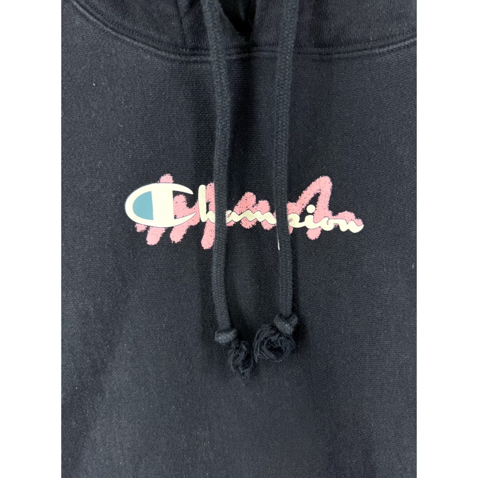 Champion Champion Hoodie Mens Large Black Pullover Zip? Pockets Reverse Weave Size US L / EU 52-54 / 3 - 6 Thumbnail