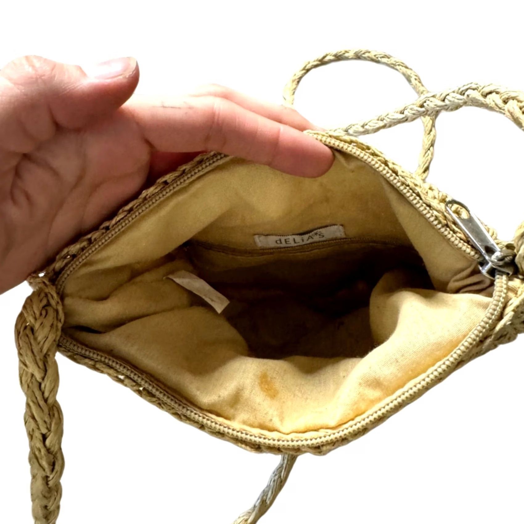 Vintage VINTAGE Y2K Delia's Boho Festival Crossbody Bag Beige Women Crossbody Size ONE SIZE - 4 Thumbnail