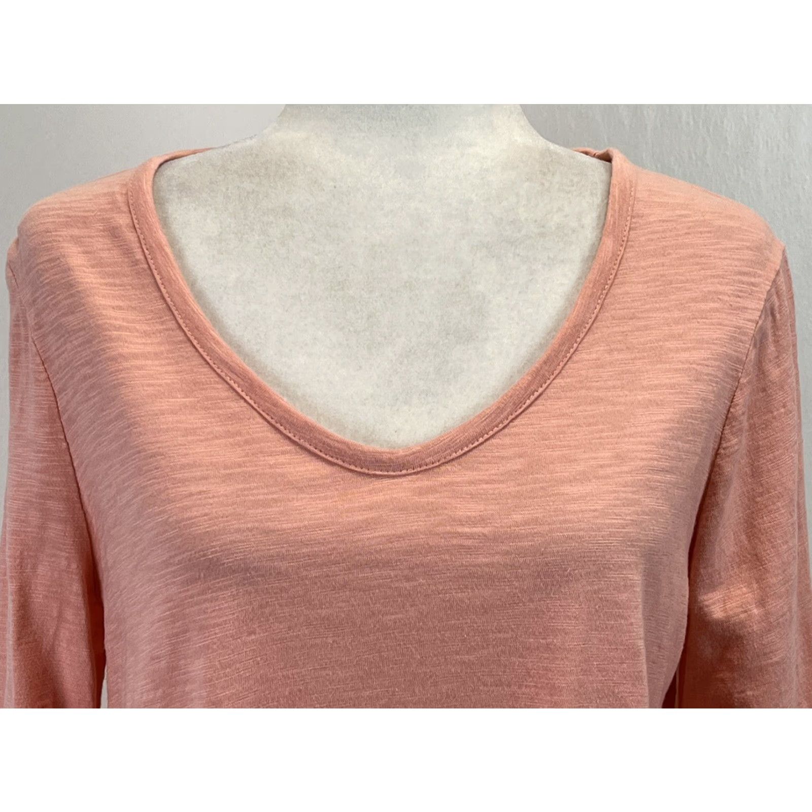 Vintage CHICOS The Ultimate Tee Tunic Shirt Shirt Women's M Pink 3/4 Sleeve Scoop Neck Casual Tunic Modern Classic Ladies - Womens Size M / US 6-8 / IT 42-44 - 5 Thumbnail