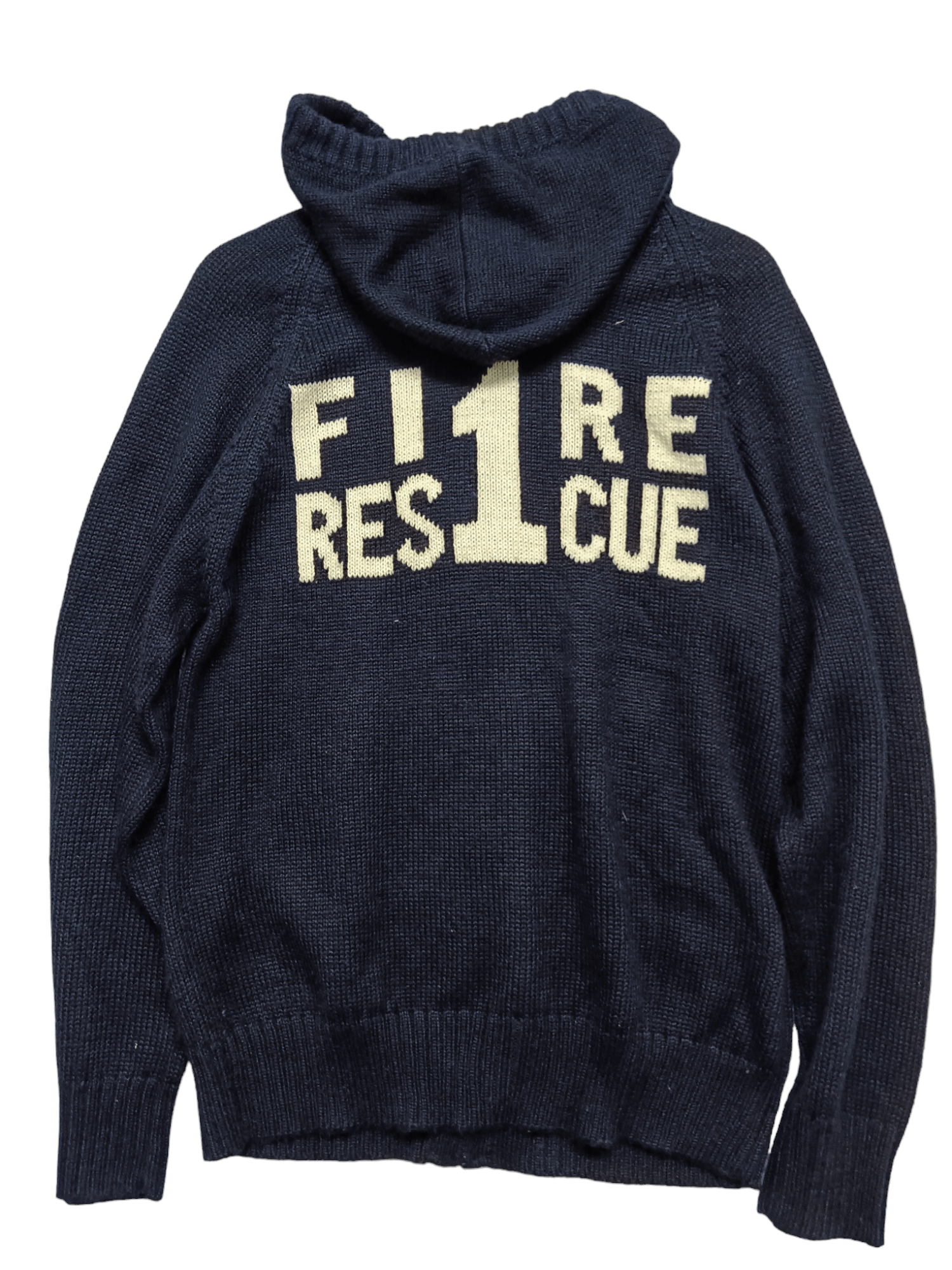 Aran Isles Knitwear 🔥Fire Fighters🔥 Knit Hoodie Size US L / EU 52-54 / 3 - 2 Thumbnail