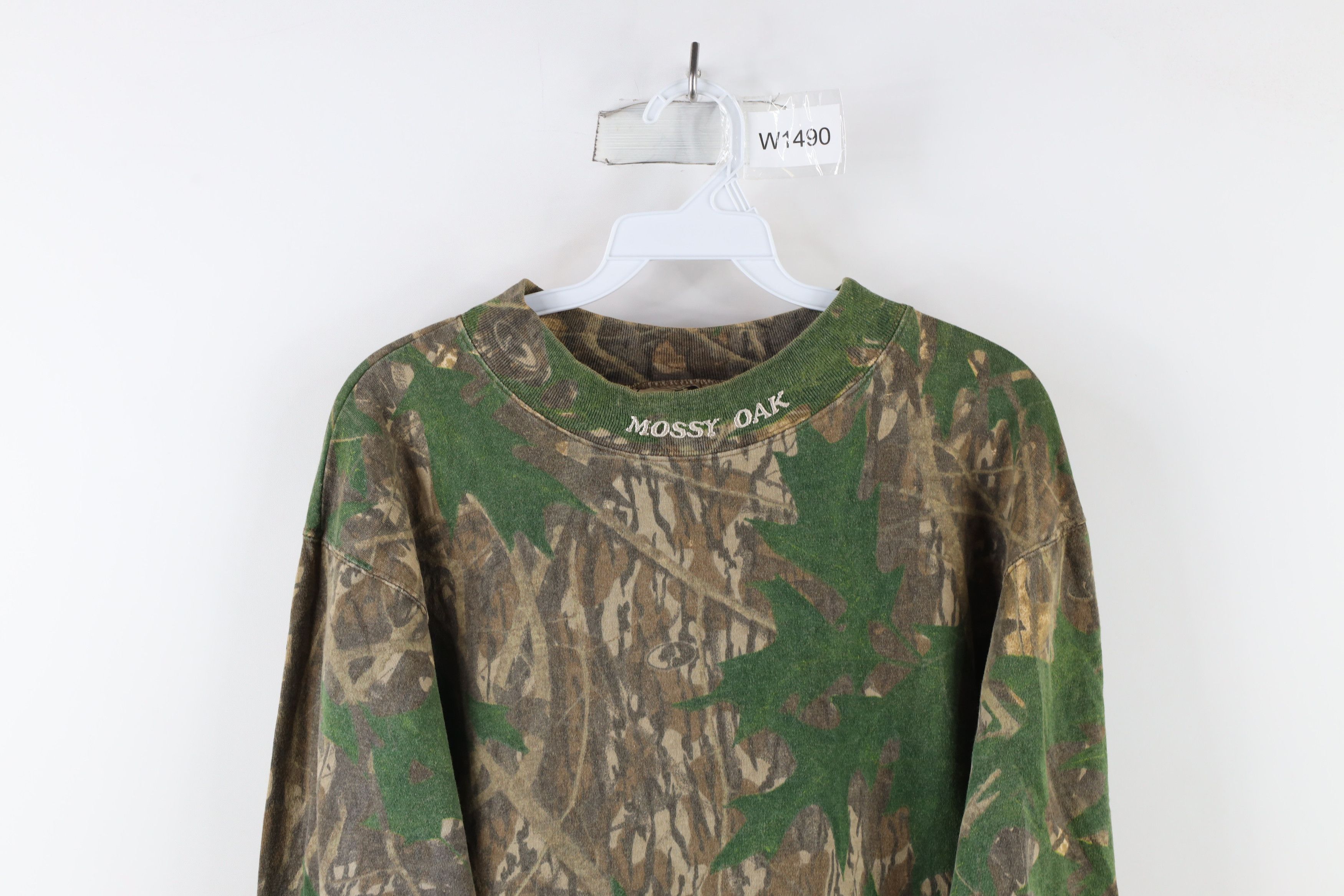 Mossy Oaks × Vintage Vintage 90s Mossy Oak Camouflage Neck Long Sleeve T-Shirt Size US M / EU 48-50 / 2 - 2 Thumbnail