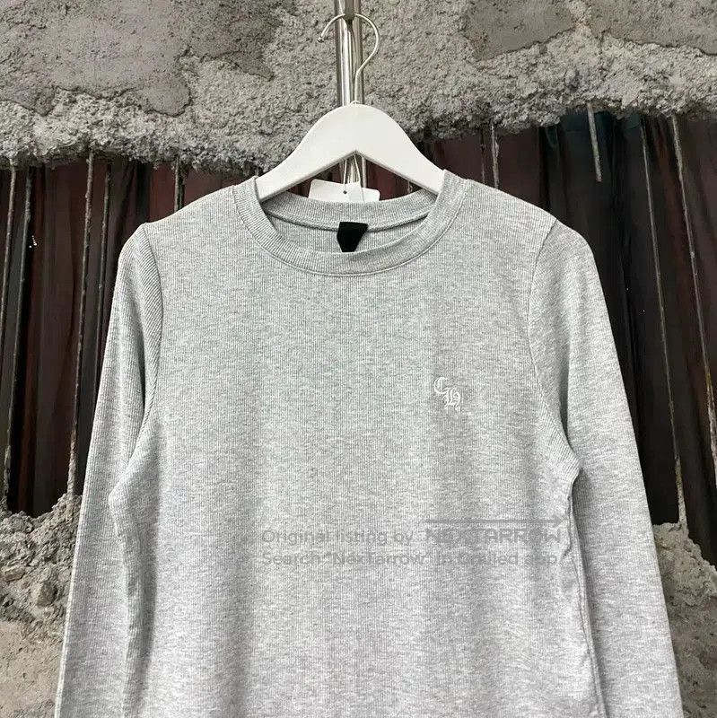 Chrome Hearts Chrome Hearts Gray Long Sleeve Cropped T-shirt . Size M / US 6-8 / IT 42-44 - 3 Thumbnail
