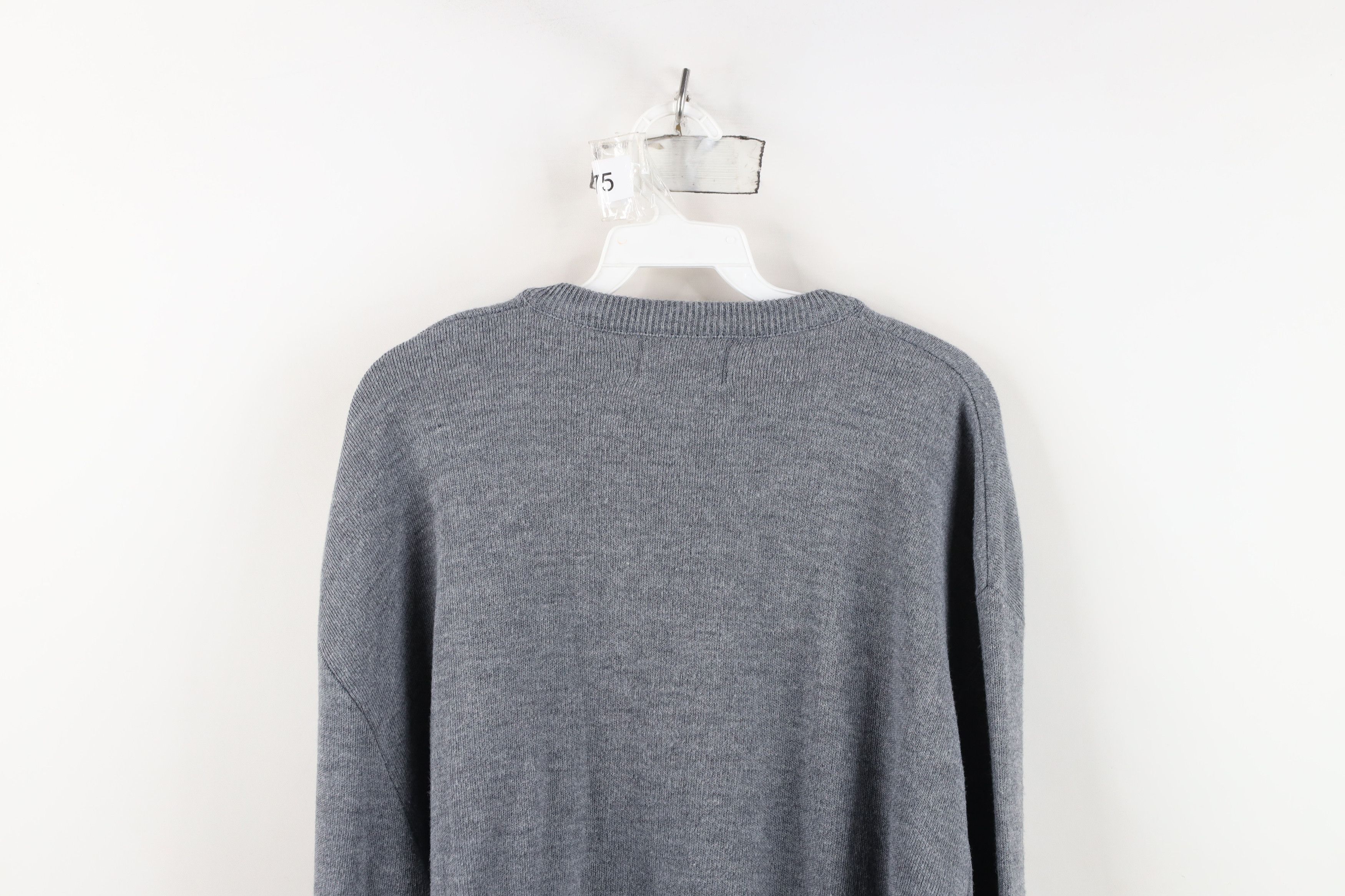 Vintage Vintage 70s 80s Streetwear Golf Knit V-Neck Sweater USA Gray Size US XL / EU 56 / 4 - 10 Thumbnail