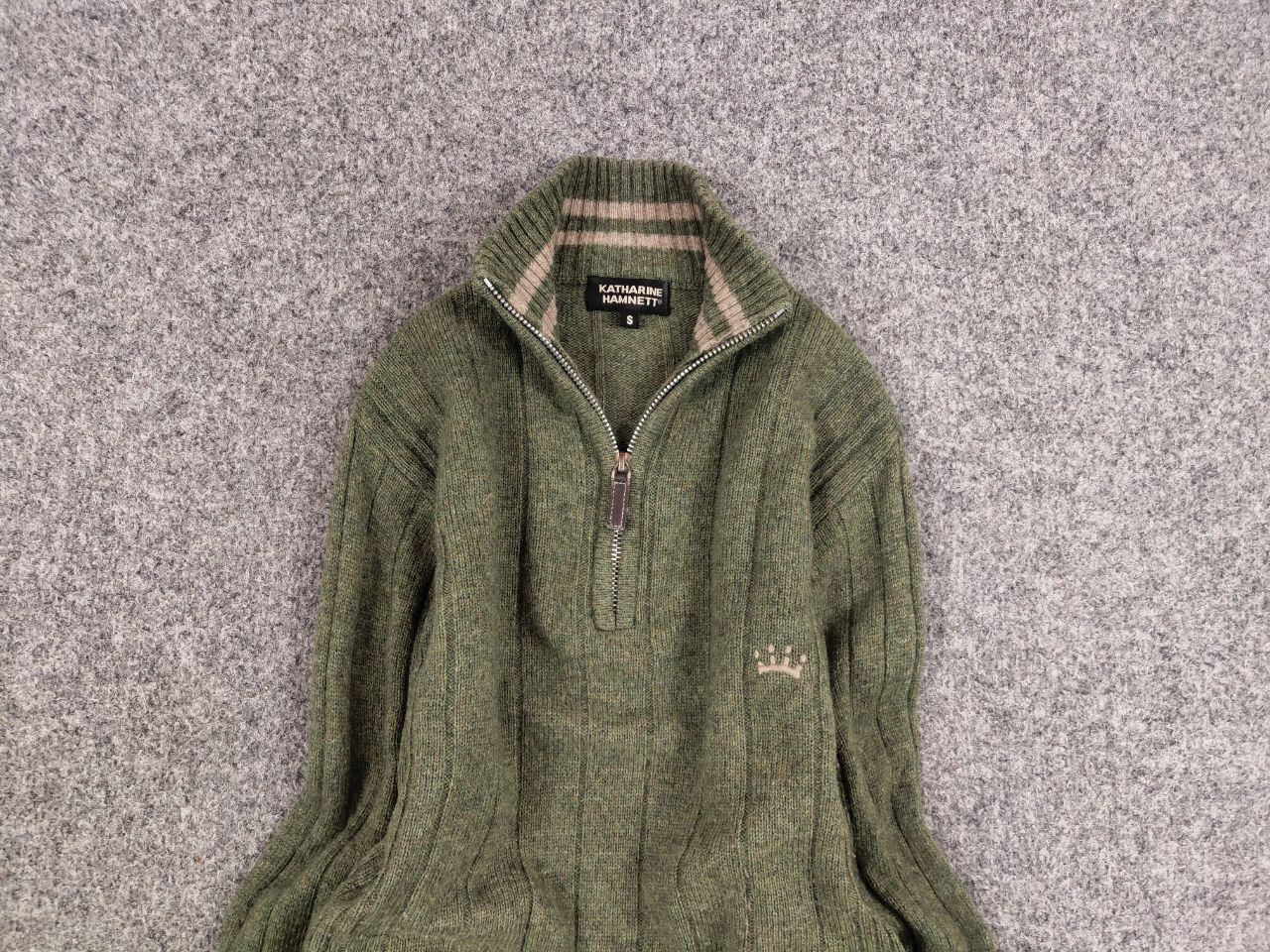 Katharine Hamnett London Vintage Katharine Hamnett Design Light Zip Wool Sweater Size US S / EU 44-46 / 1 - 8 Thumbnail