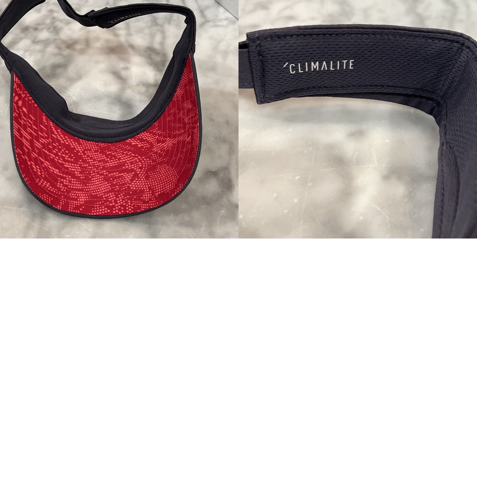 Adidas Adidas Visor Unisex Adults One Size Gray Logo Under Brim Hot Pink Sports Climalite Blended Polyester Spandex Size ONE SIZE - 8 Thumbnail