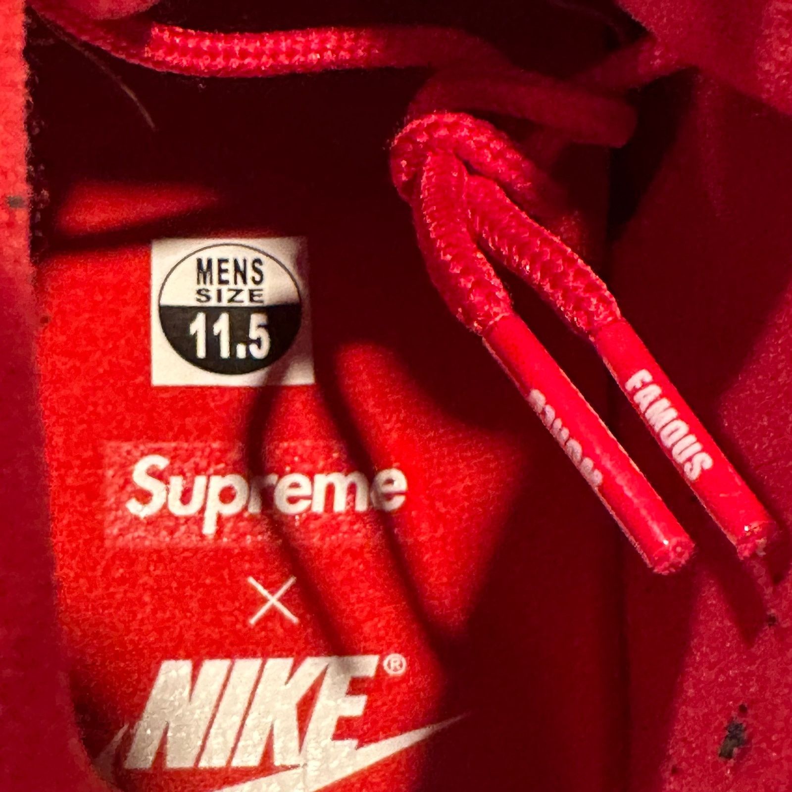 Nike × Supreme Supreme Nike Suptempo Red 11.5 Size US 11.5 / EU 44-45 - 8 Thumbnail