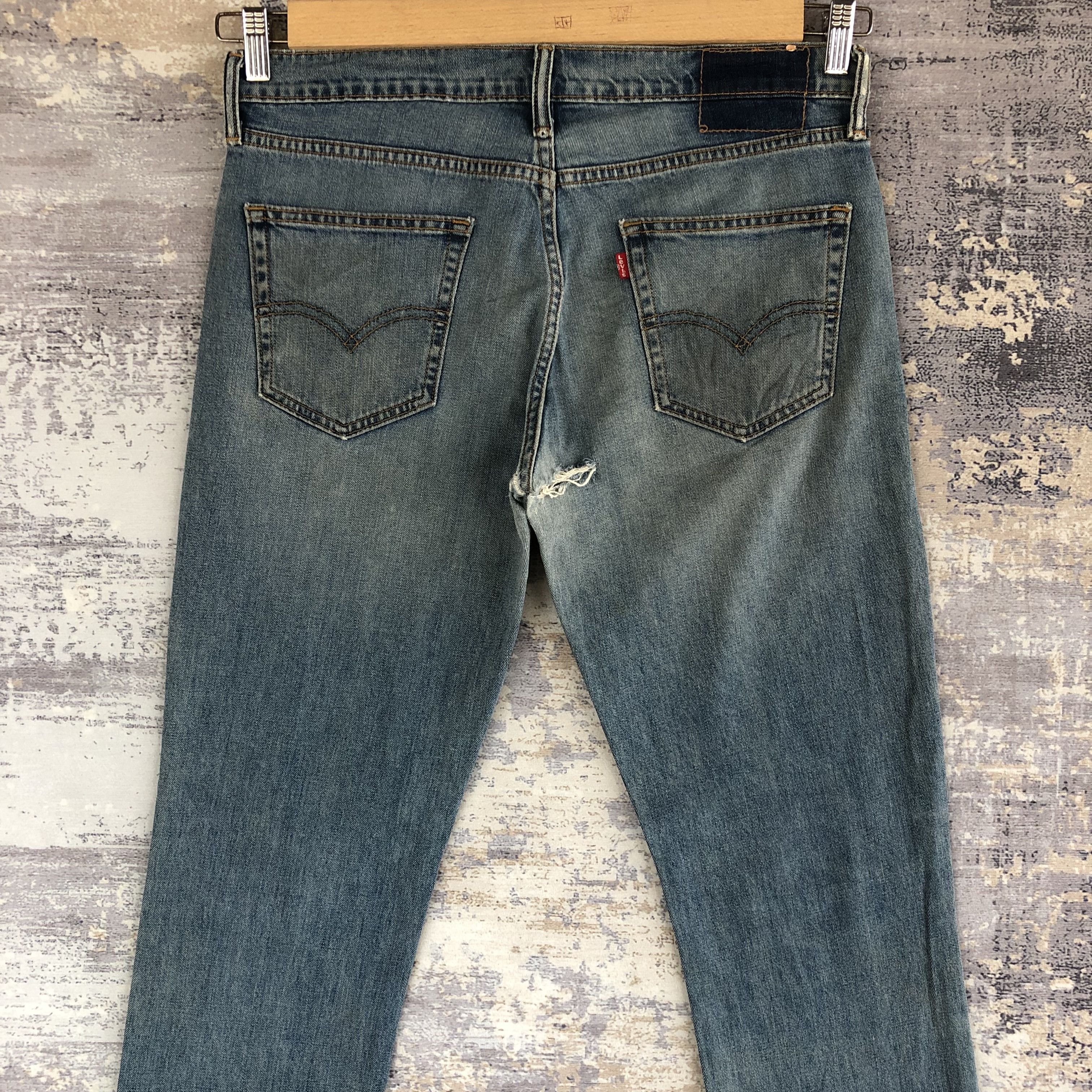 Levi's Vintage Y2K Levis Distressed Jeans Levi's 511 Faded Denim Size US 34 / EU 50 - 4 Thumbnail
