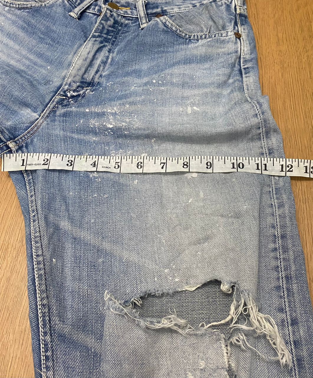 Lee Vintage Lee Riders Kurt Cobain Style Distressed Jeans Size US 32 / EU 48 - 4 Thumbnail
