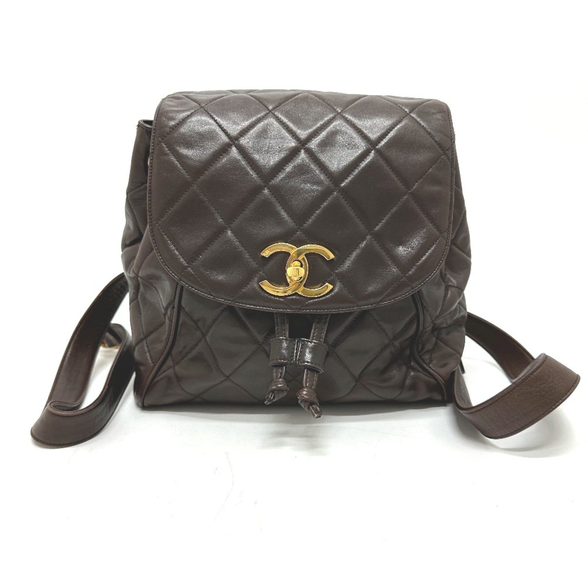 Chanel Chanel CC Mark Chain Backpack Brown GoldHardware Size ONE SIZE - 1 Thumbnail