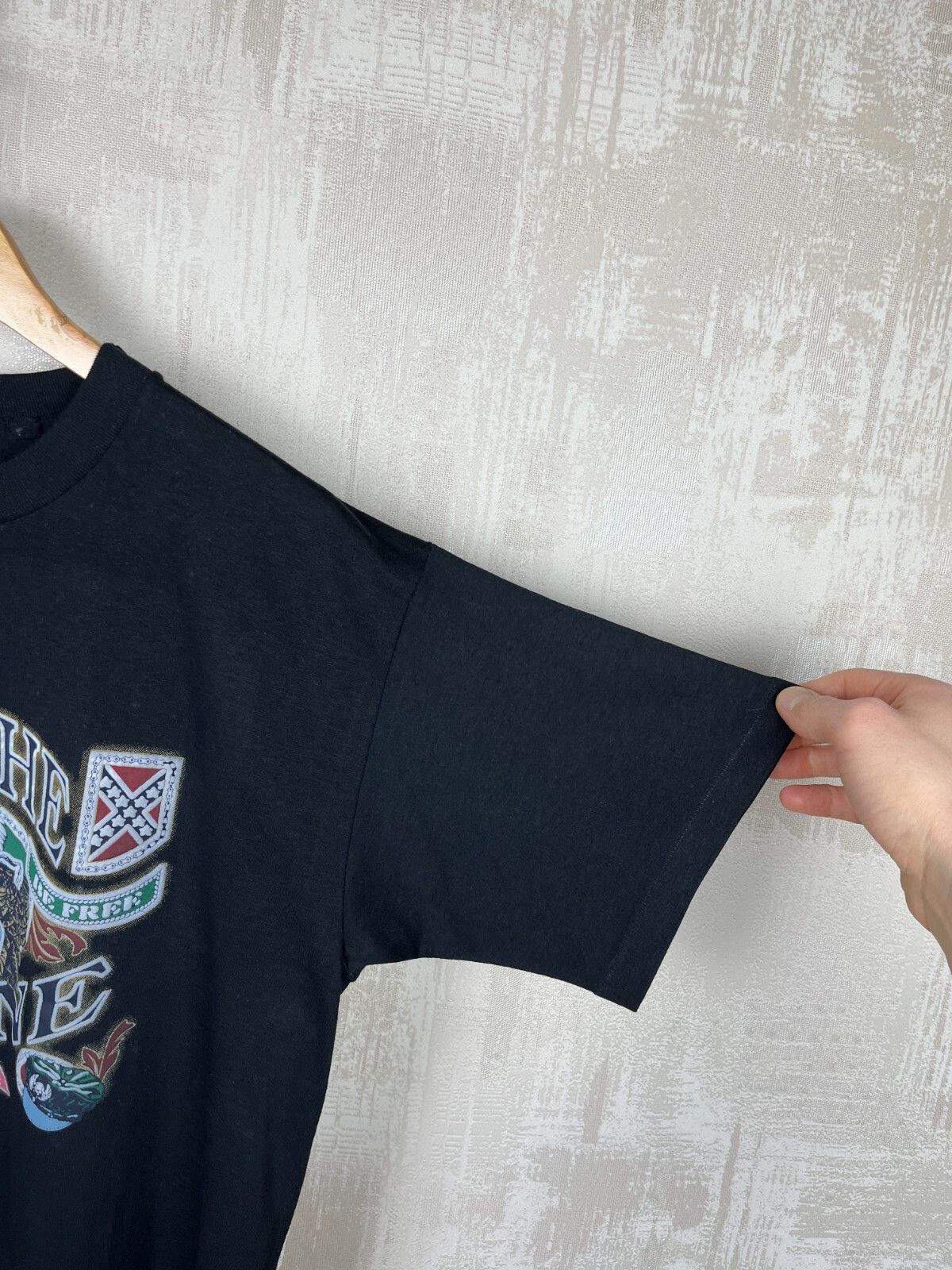 Vintage 90's Bad To The Bone USA Eagle Biker Moto Sun Art Design Size US M / EU 48-50 / 2 - 6 Thumbnail