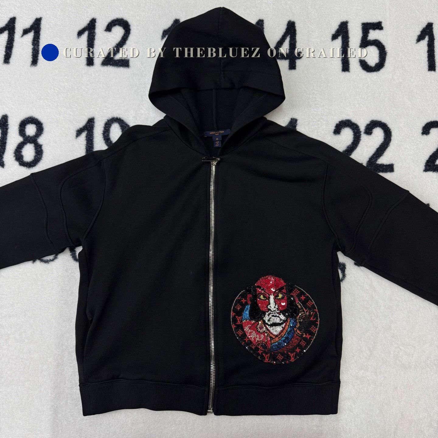 Kansai Yamamoto LV x Kansai Yamamoto Black Daruma Face Hoodie Size US M / EU 48-50 / 2 - 1 Thumbnail
