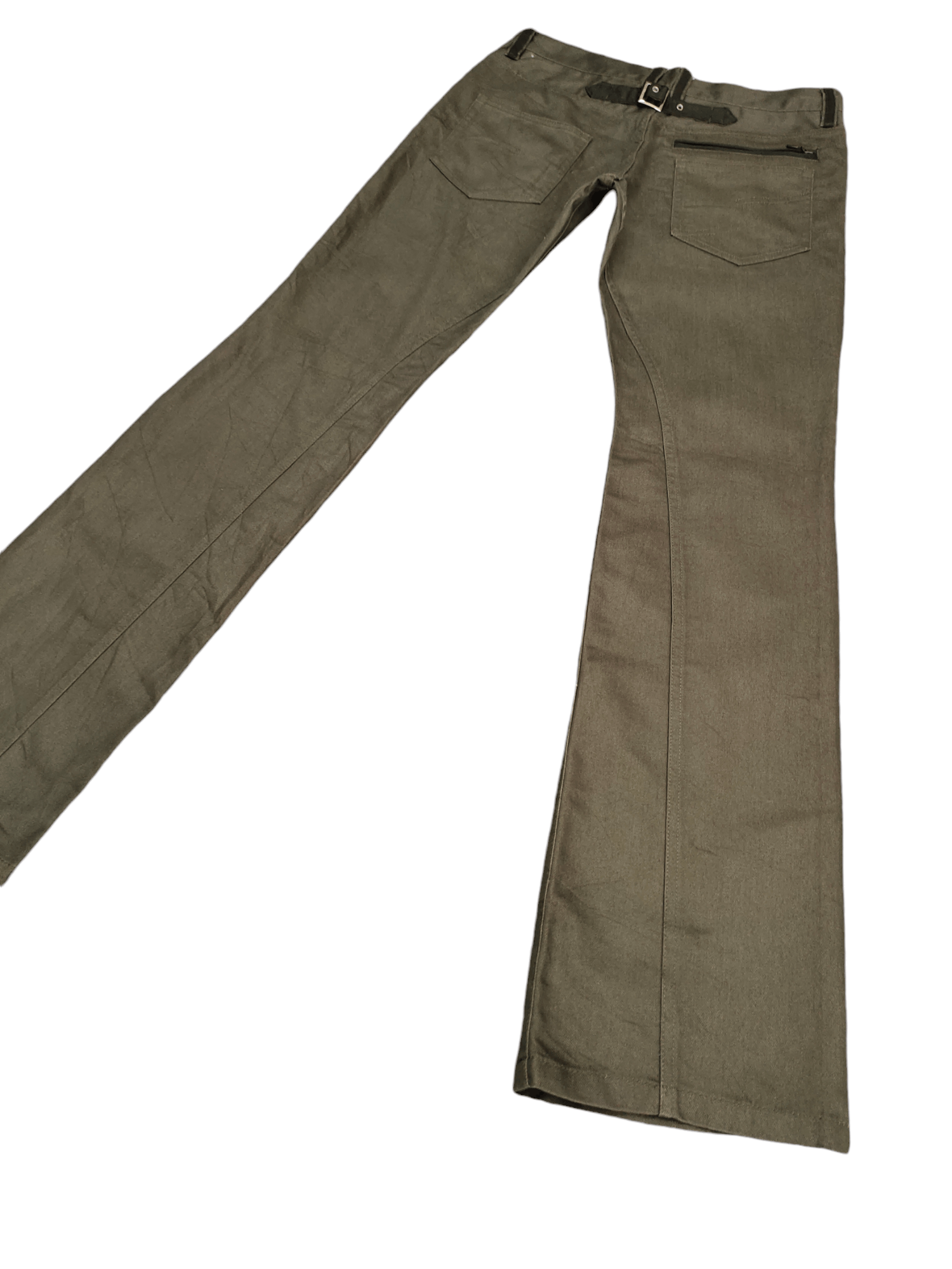 semanticdesign Flare Pants Semantic Design Buckle Back Trouser Bootcut Y2k Size US 31 - 12 Thumbnail