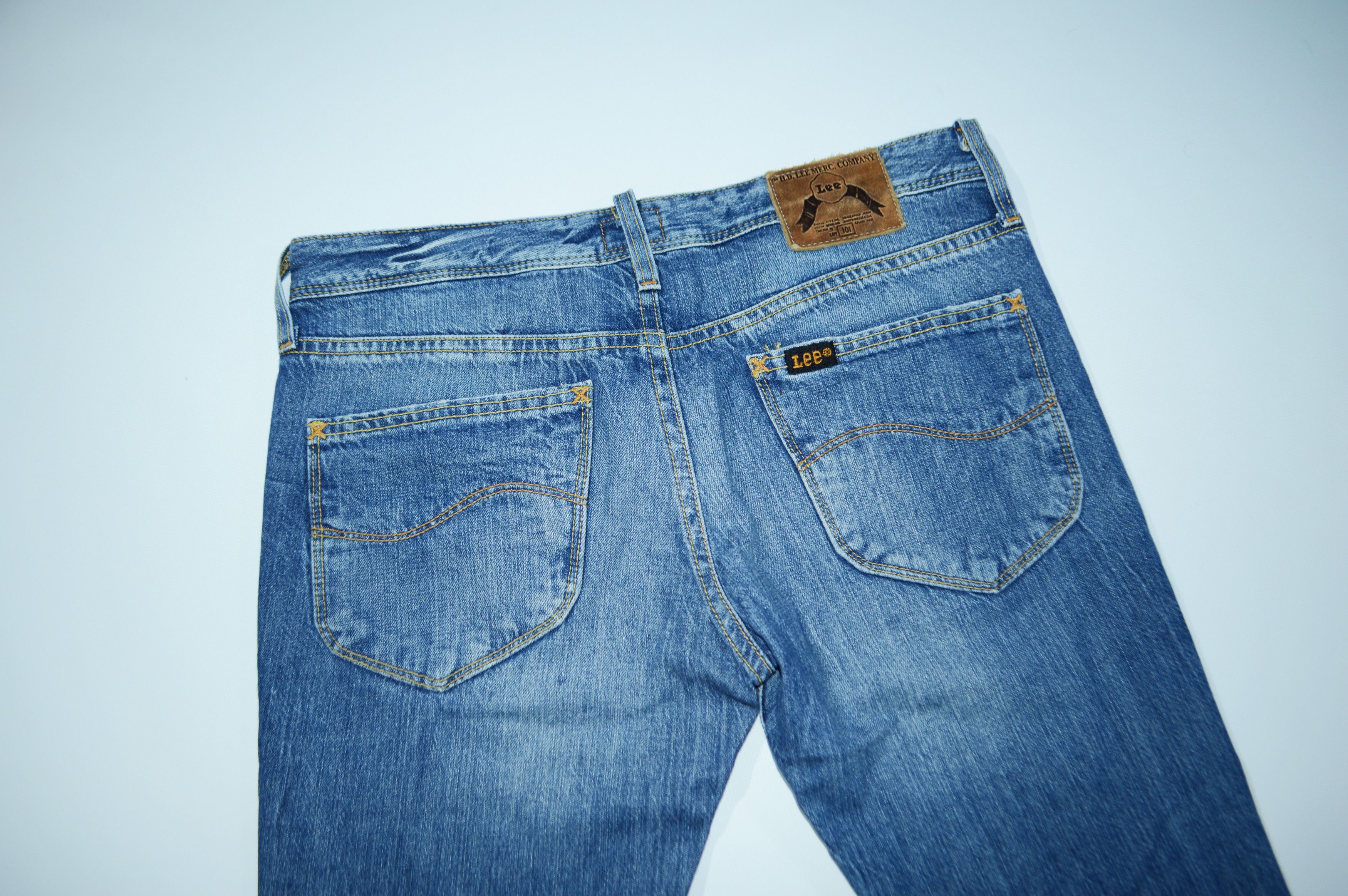 Lee Vintage Lee 101Z Regular Fit Blue Denim Jeans Size W32 L31 Size 32" / US 10 / IT 46 - 8 Thumbnail