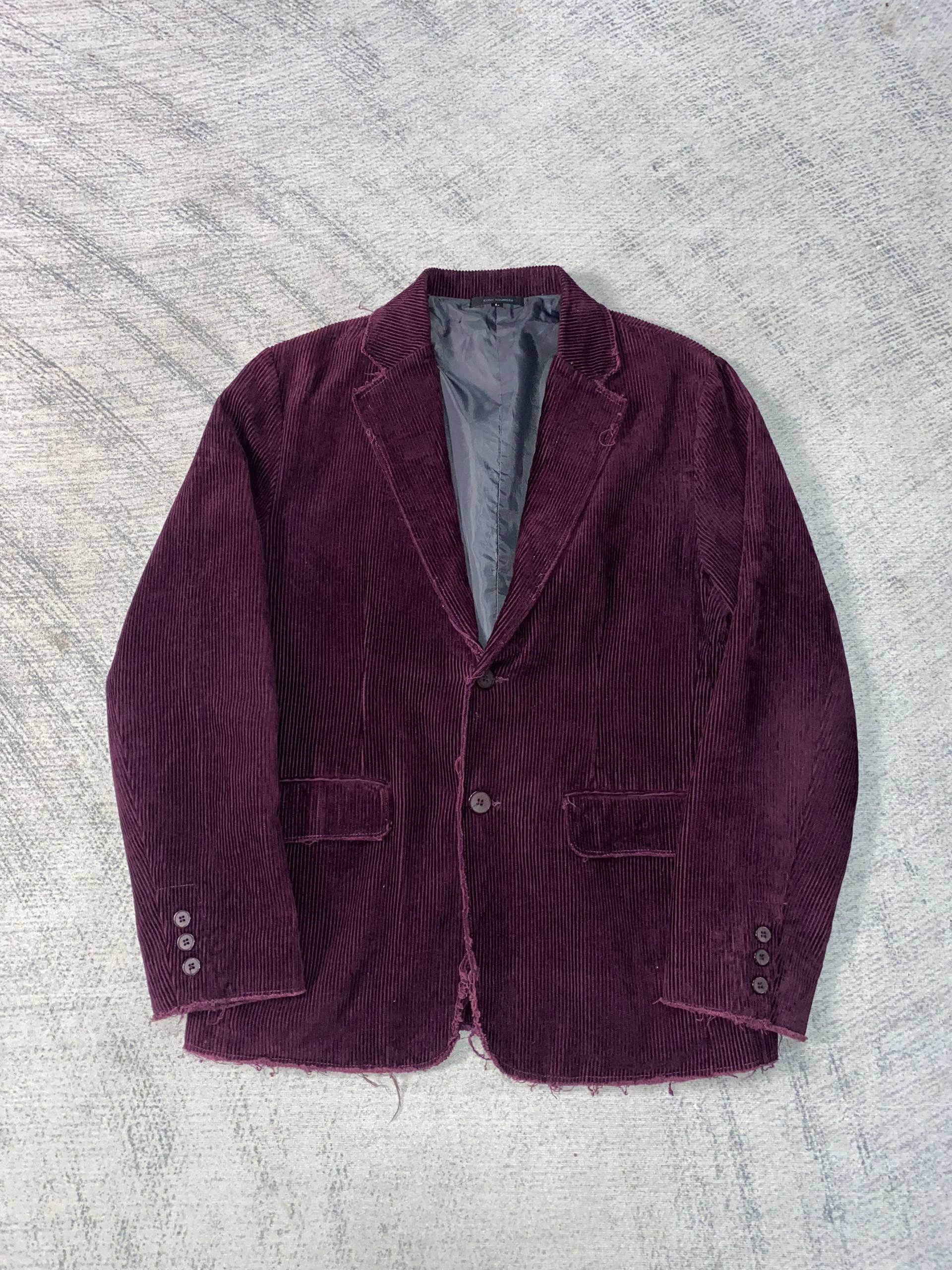 Ryoh Rounds Porter Artisanal Raw Edge Punk Style Blazer