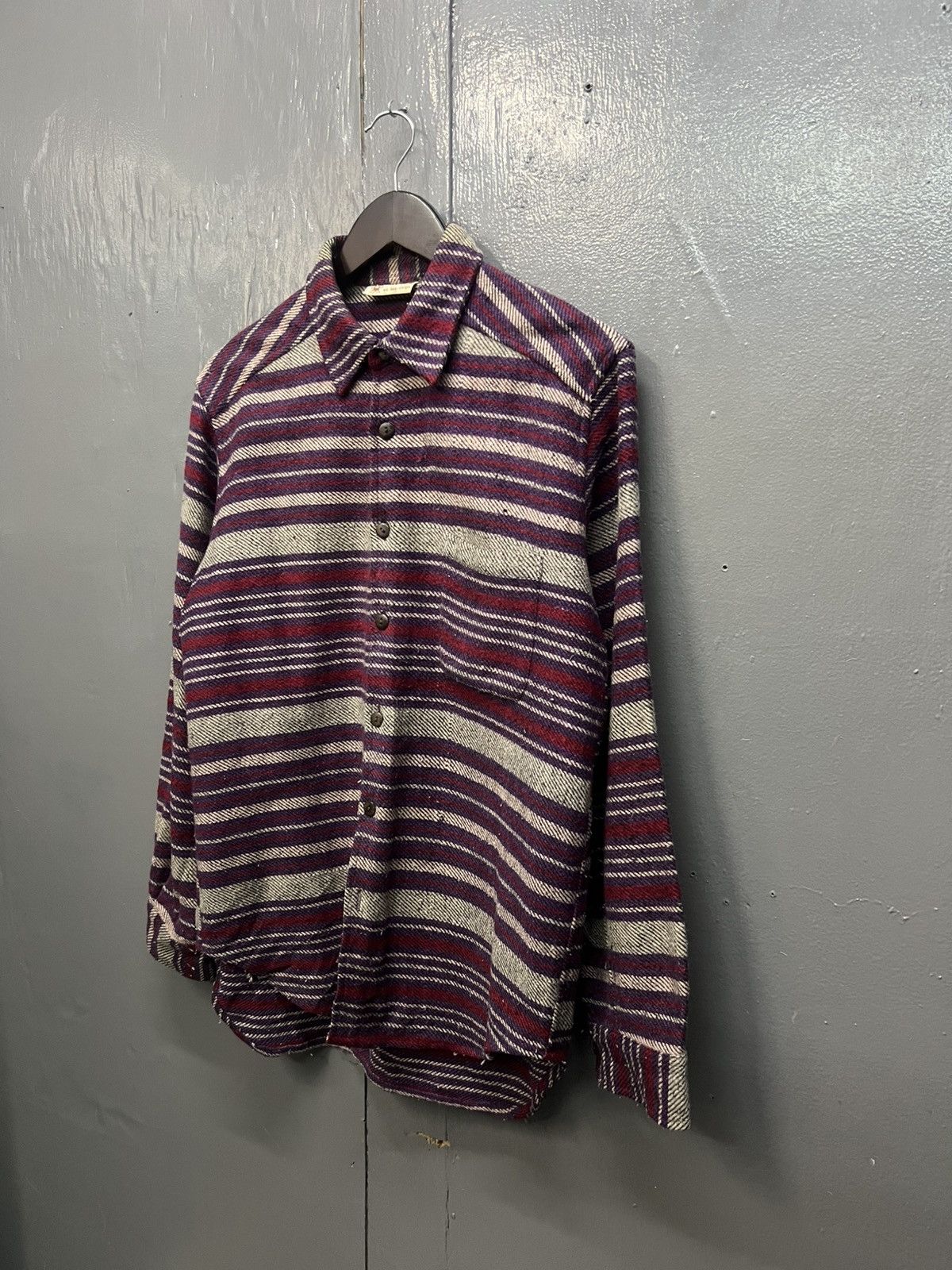 Vintage Vintage Mola Stripe Flannel Size US M / EU 48-50 / 2 - 2 Thumbnail