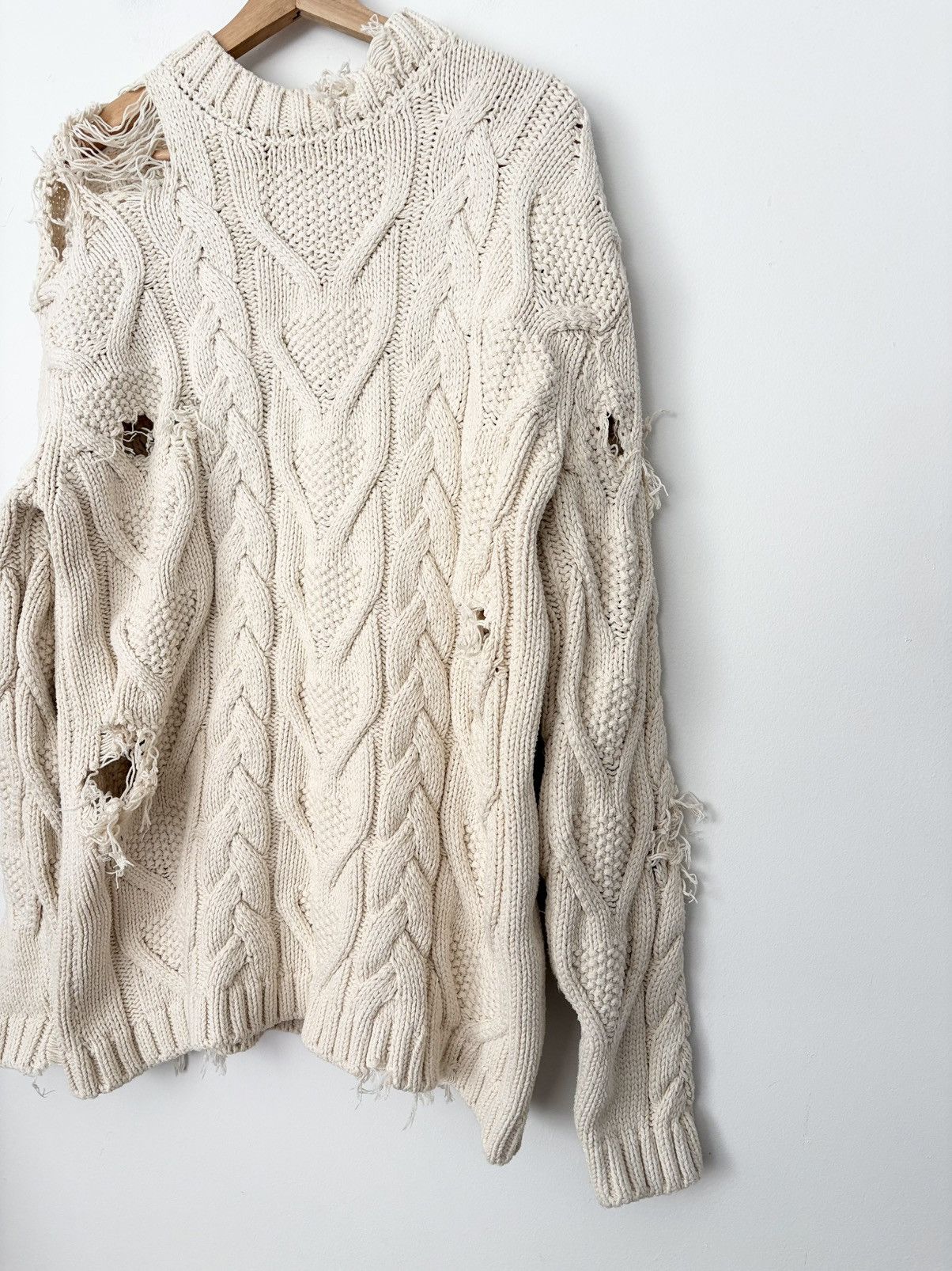 Palm Angels Palm angels distressed fisherman sweater Size US XS / EU 42 / 0 - 3 Thumbnail