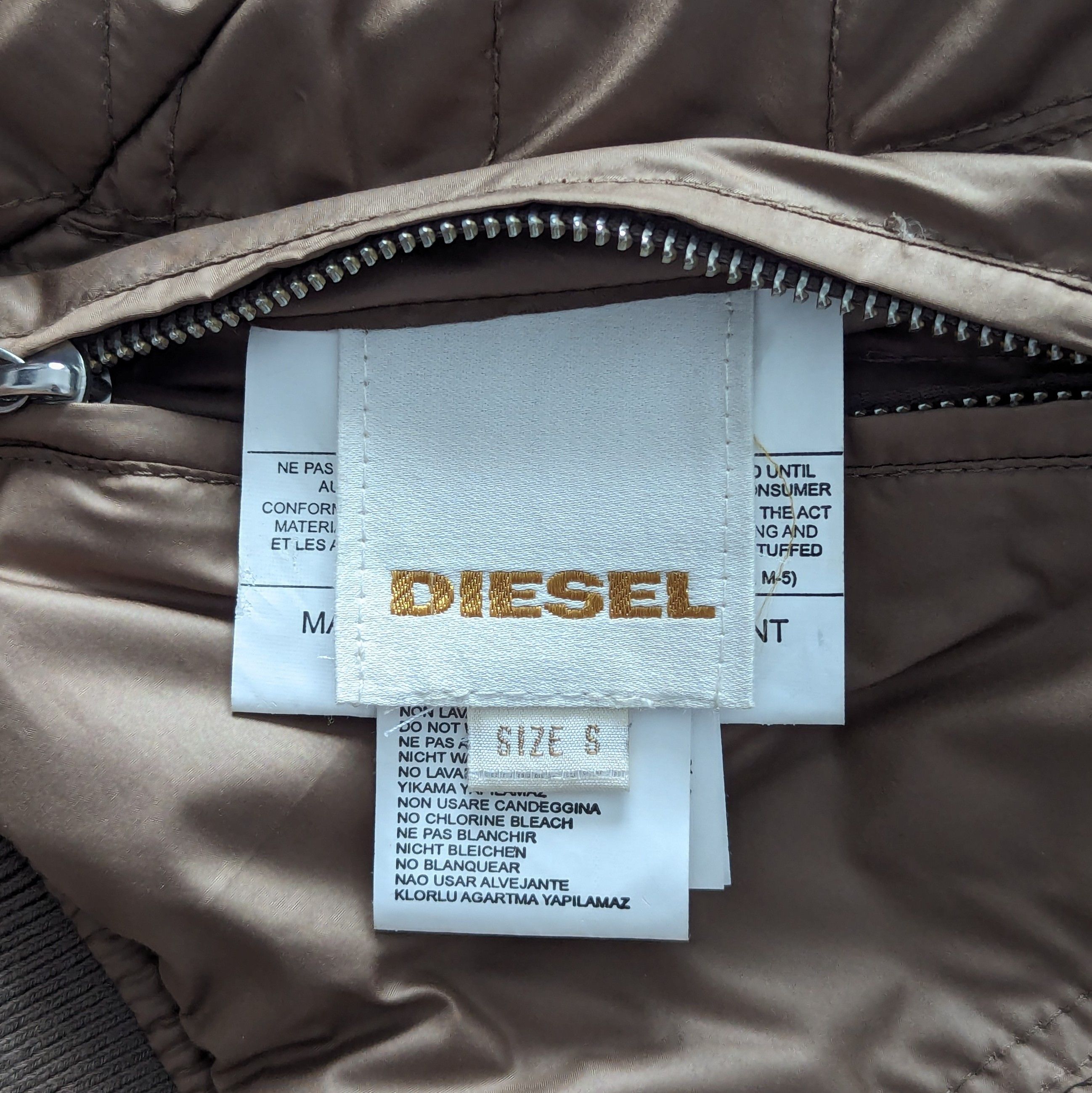 Diesel Diesel Reversible Leather and Polyester Jacket Beige Size S Size S / US 4 / IT 40 - 18 Thumbnail