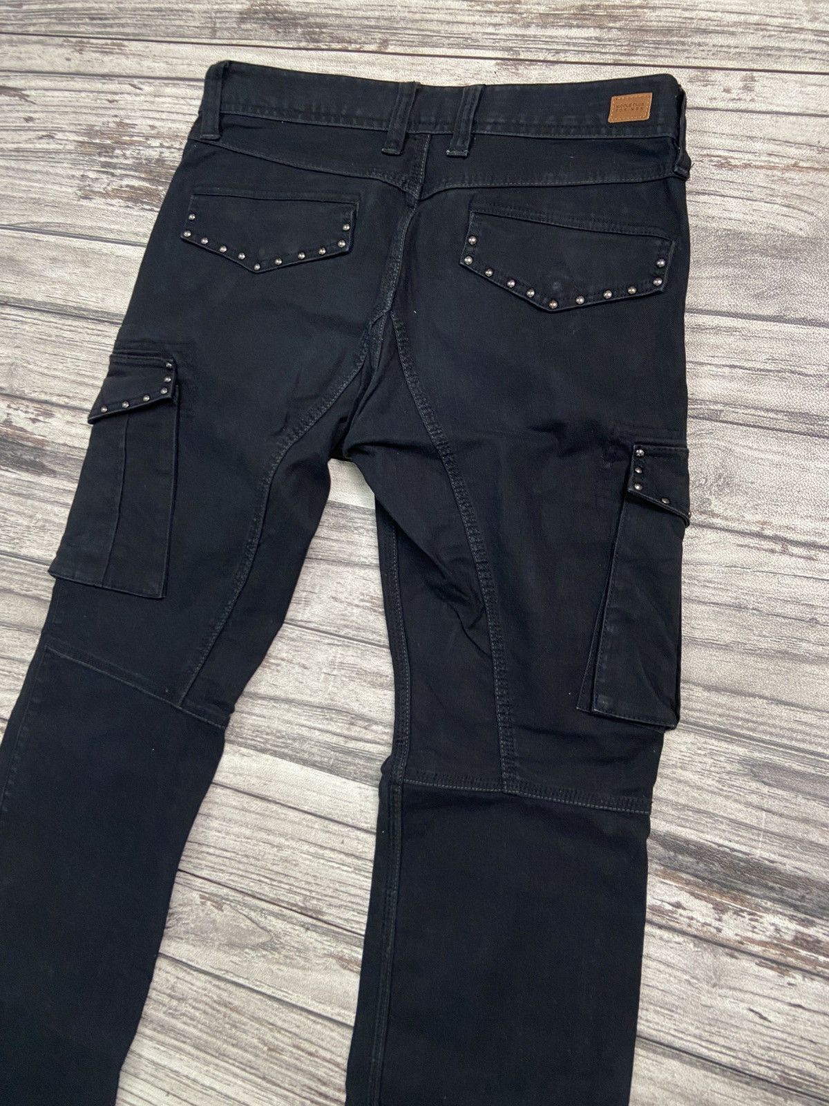 If Six Was Nine × KMRii × Le Grande Bleu (L.G.B.) 🔥Rare🔥2000s NCFM Punk Avant Garde Studded Cargo Jeans Size US 34 / EU 50 - 14 Thumbnail