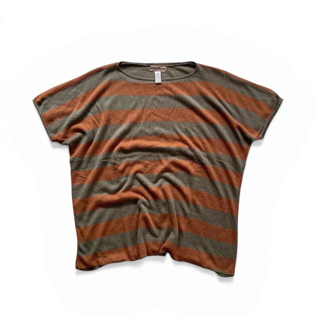Issey Miyake Issey Miyake by Allstyle Knitted Double Layered T-Shirt Size US L / EU 52-54 / 3 - 1 Thumbnail