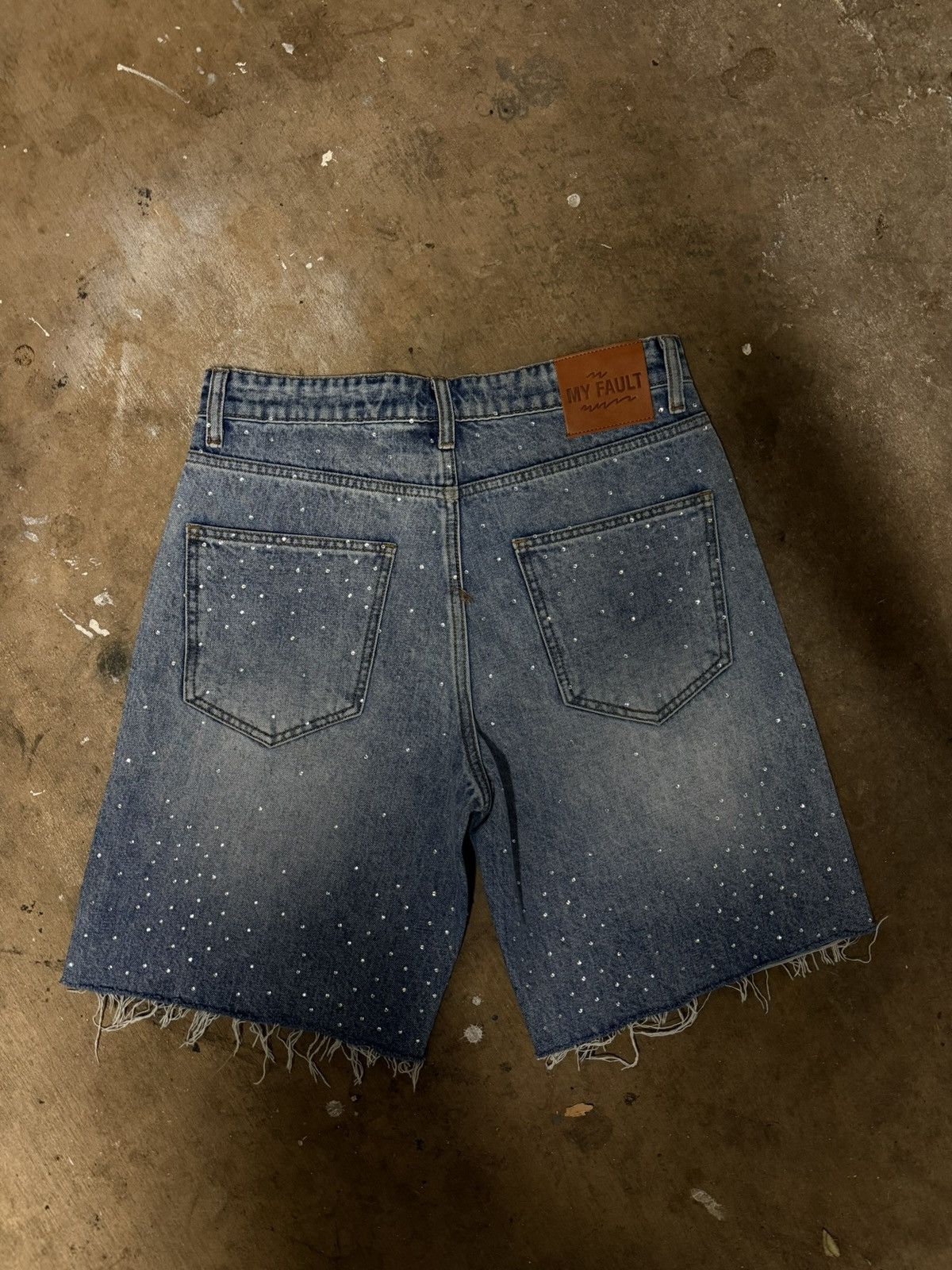 If Six Was Nine RHINESTONE JORTS Size US 38 / EU 54 - 2 Thumbnail