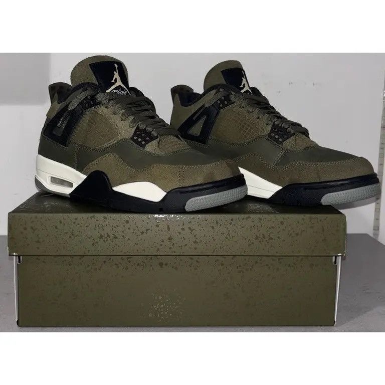Nike Air Jordan 4 Retro “Craft Medium Olive” Size US 8 / EU 41 - 4 Thumbnail