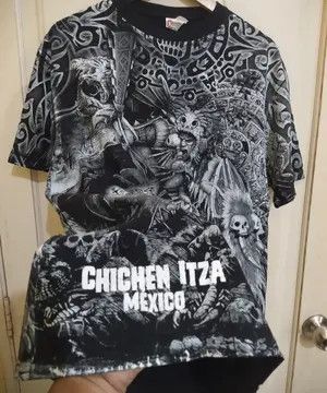 Grailed Vintage Chichen Itza Mexico Aztec/Mayan Warrior Size US L / EU 52-54 / 3 - 5 Thumbnail