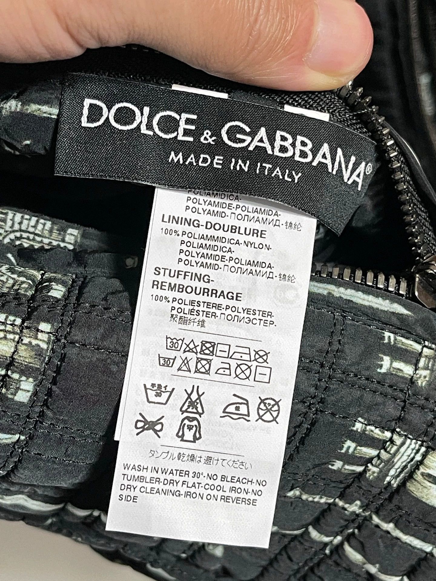 Dolce & Gabbana DG Sword & Castle Reversible Slim Padded Size 50 Size US M / EU 48-50 / 2 - 7 Thumbnail