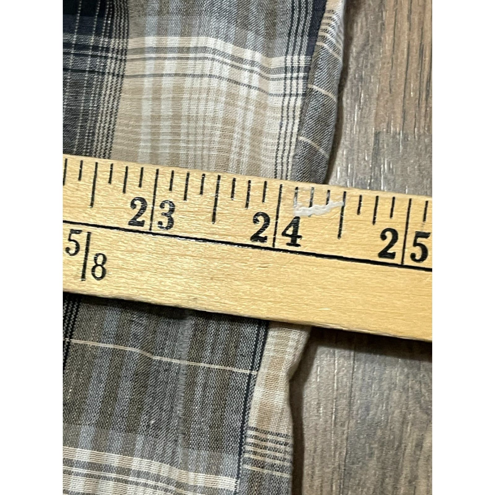 Vintage Workn'Sport Shirt Men's XL Tall Black Plaid Button-Up Short Sleeve Shirt Size US XL / EU 56 / 4 - 6 Thumbnail