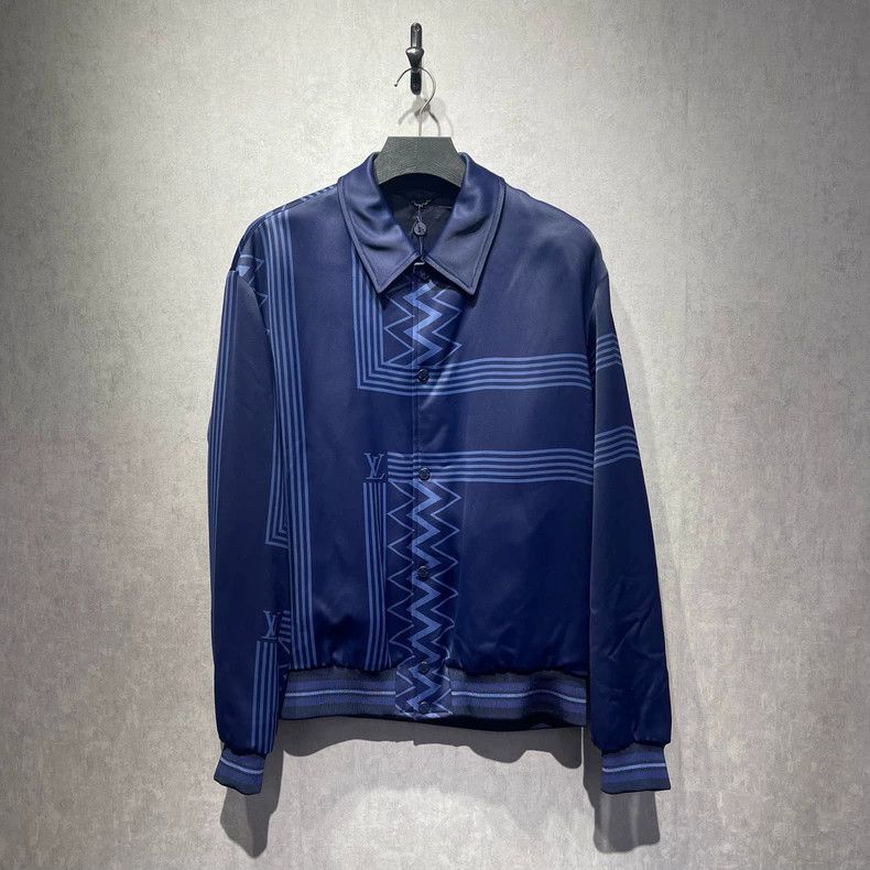 Louis Vuitton LOUIS VUITTON Striped printed jacket | Grailed Louis Vuitton LOUIS VUITTON Striped printed jacket | Grailed