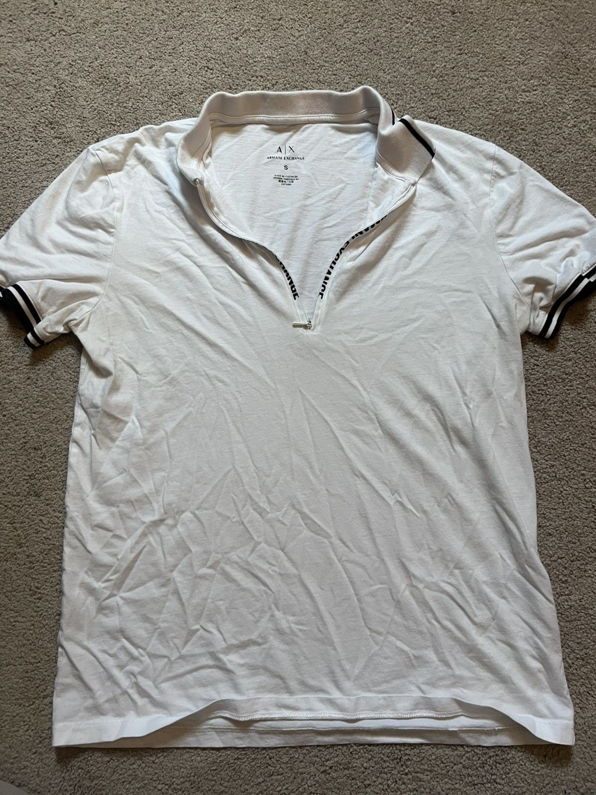 Armani Exchange Armani Exchange White Polo Size US S / EU 44-46 / 1 - 1 Thumbnail