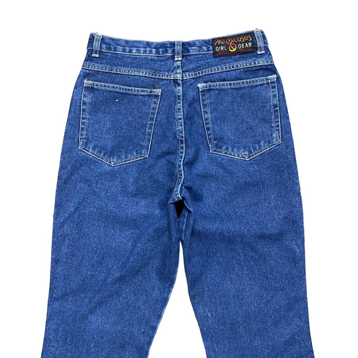 JNCO Vintage 90s No Excuses Flare Leg Denim Jeans Girl Gear Size 29" - 10 Thumbnail